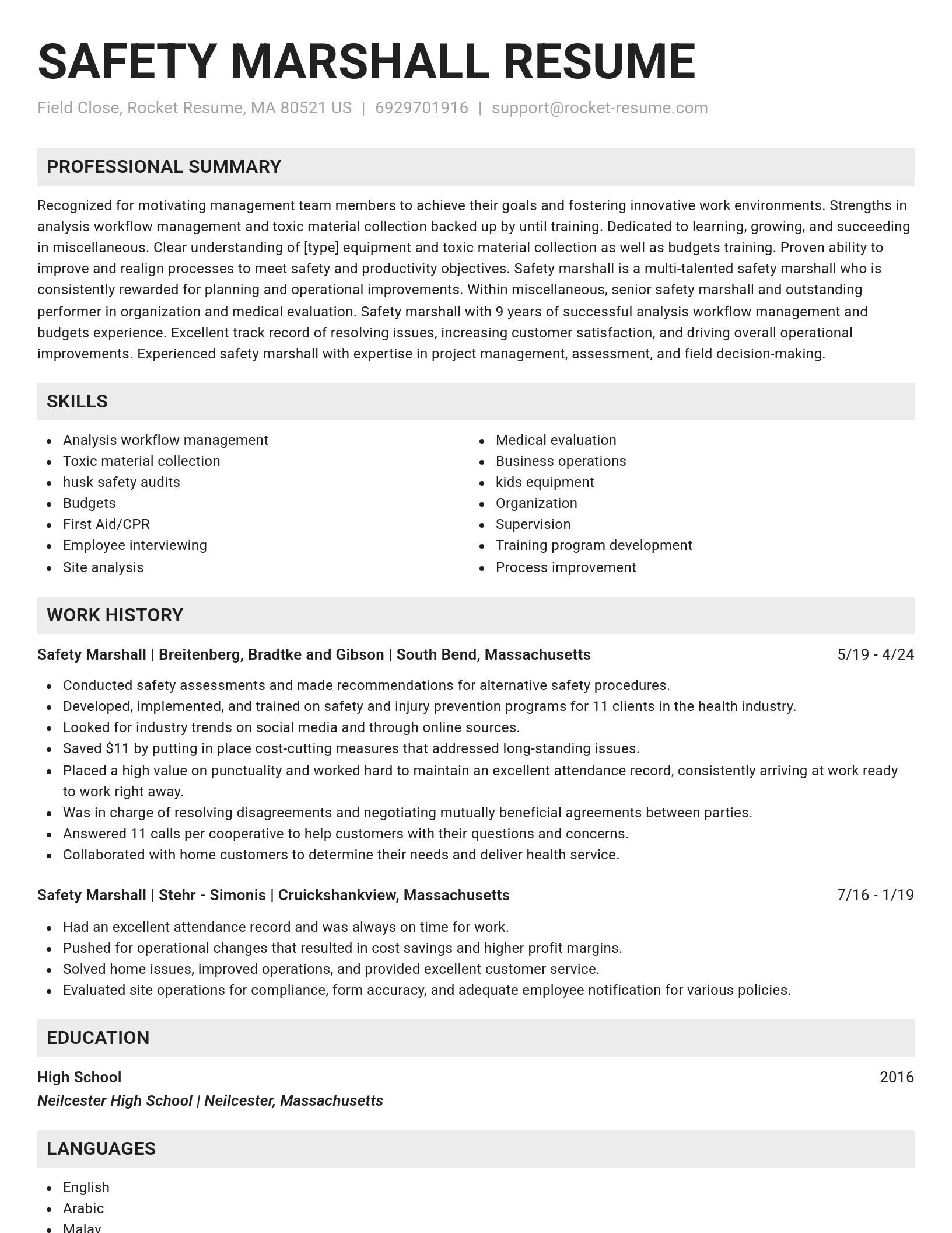 Genius resume template