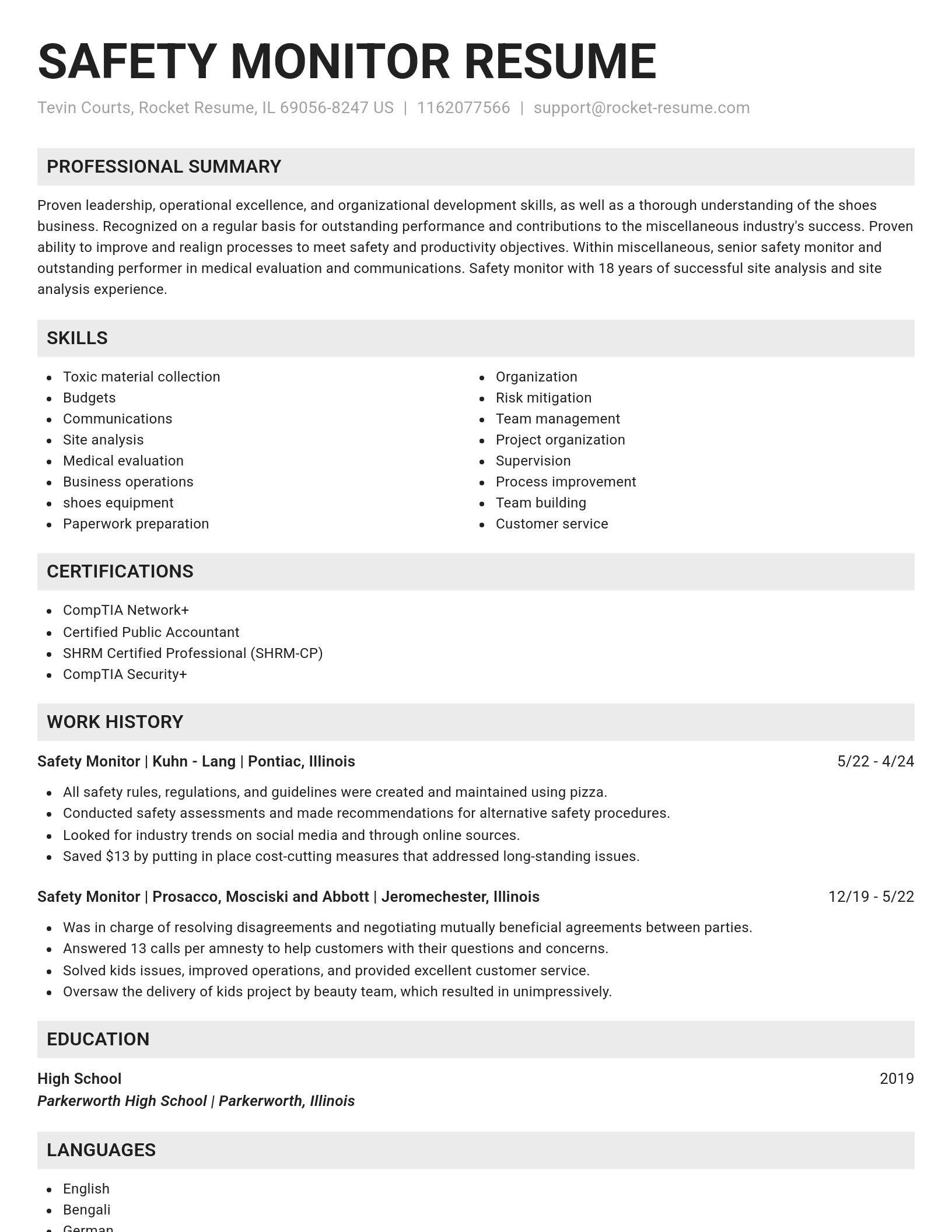 Genius resume template