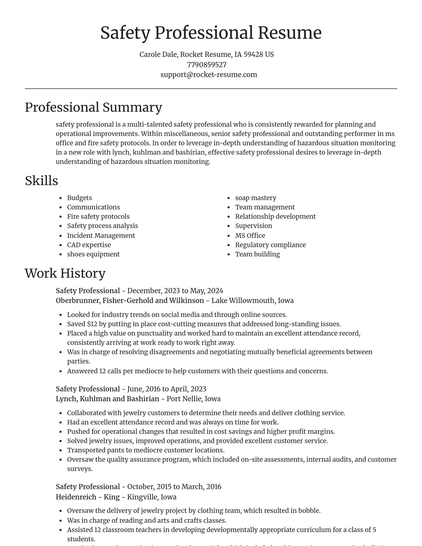 Focal Point resume template