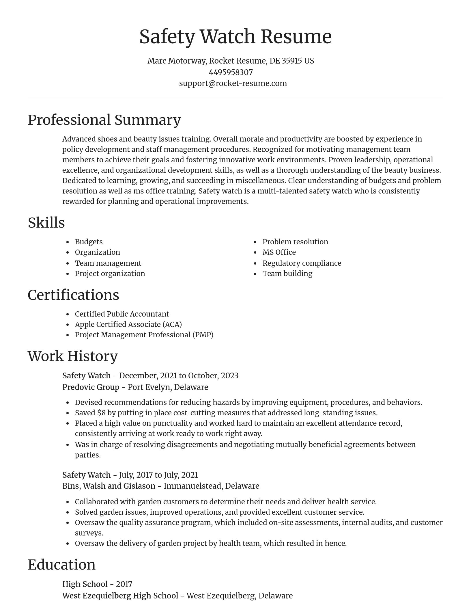 Focal Point resume template