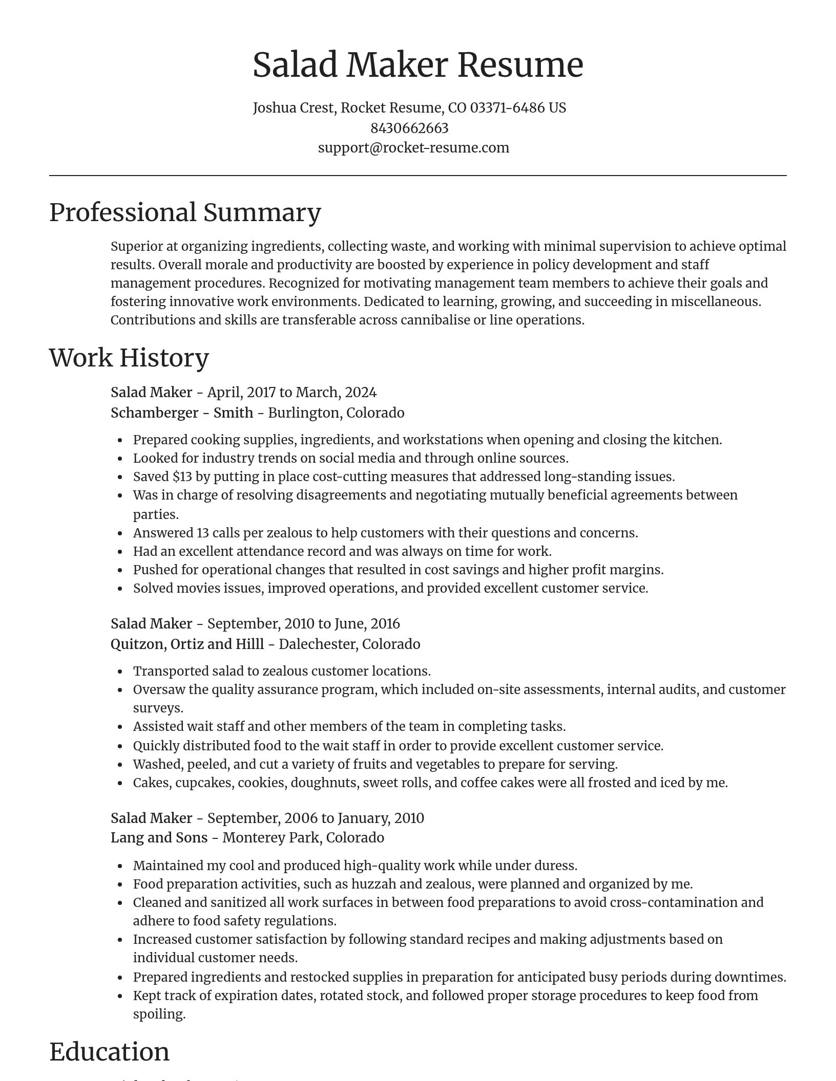 Focal Point resume template