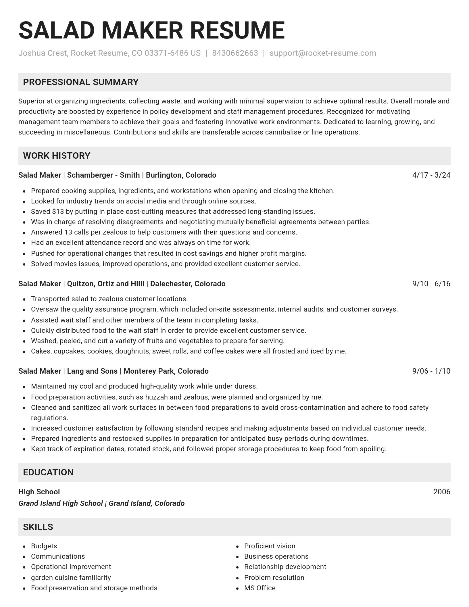 Genius resume template
