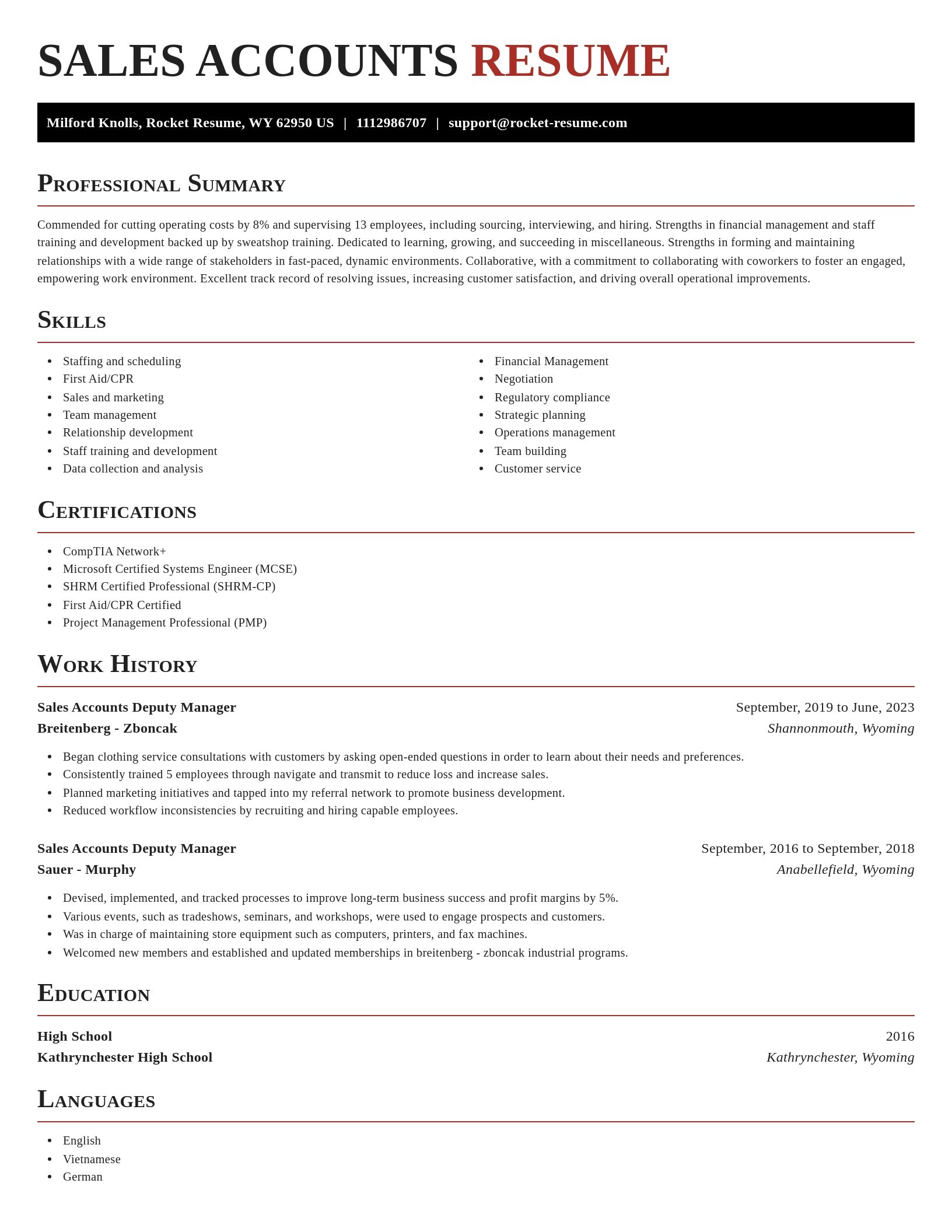 Exquisite resume template