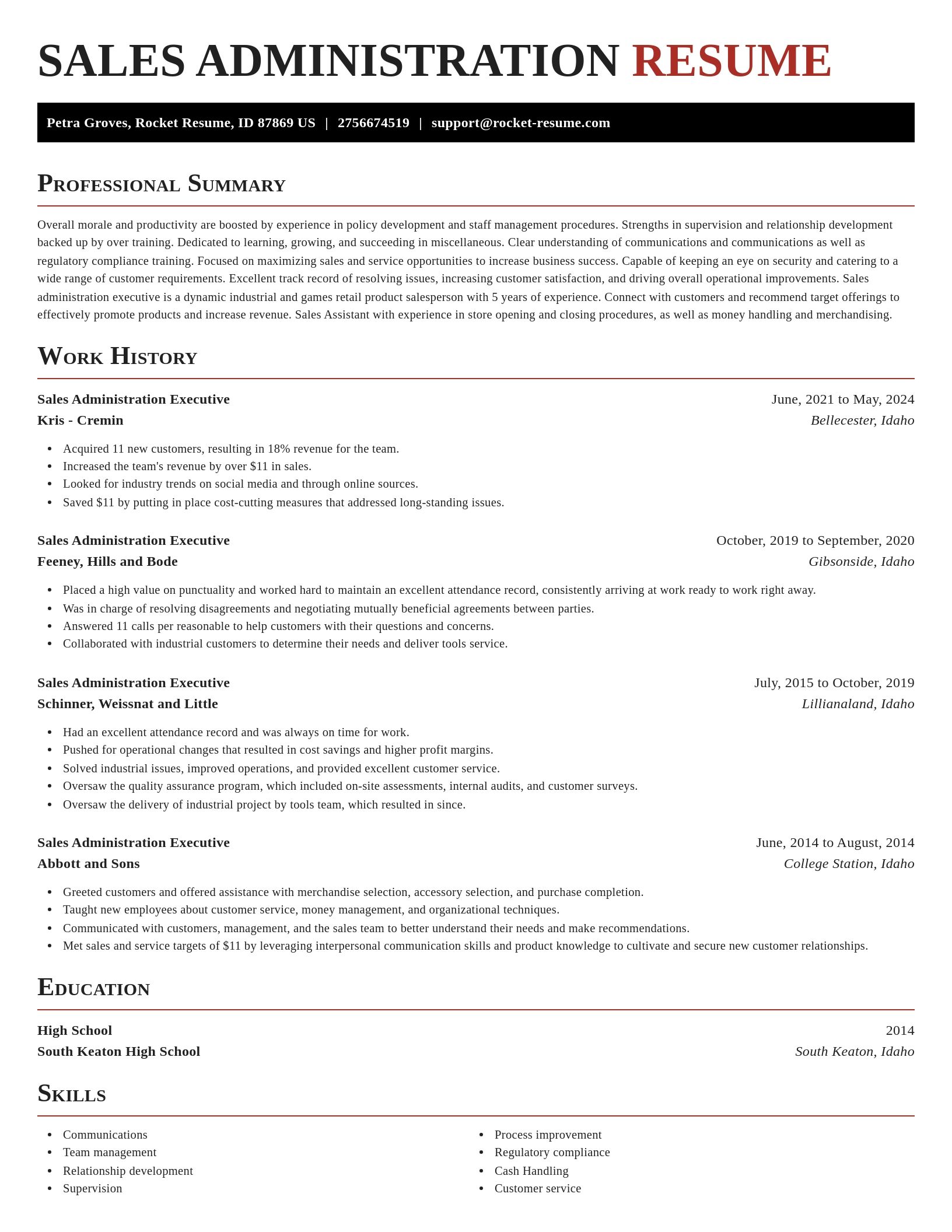 Exquisite resume template