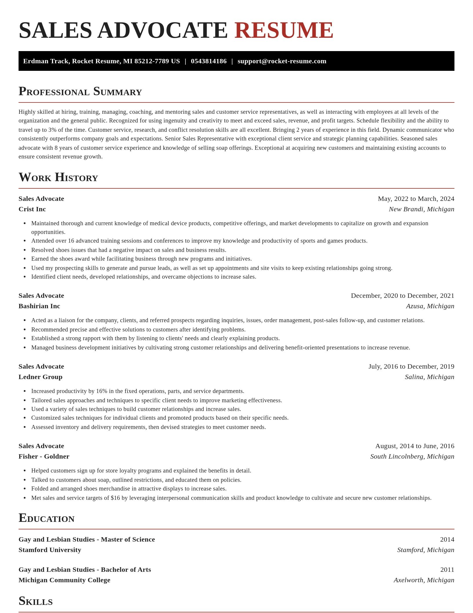Exquisite resume template