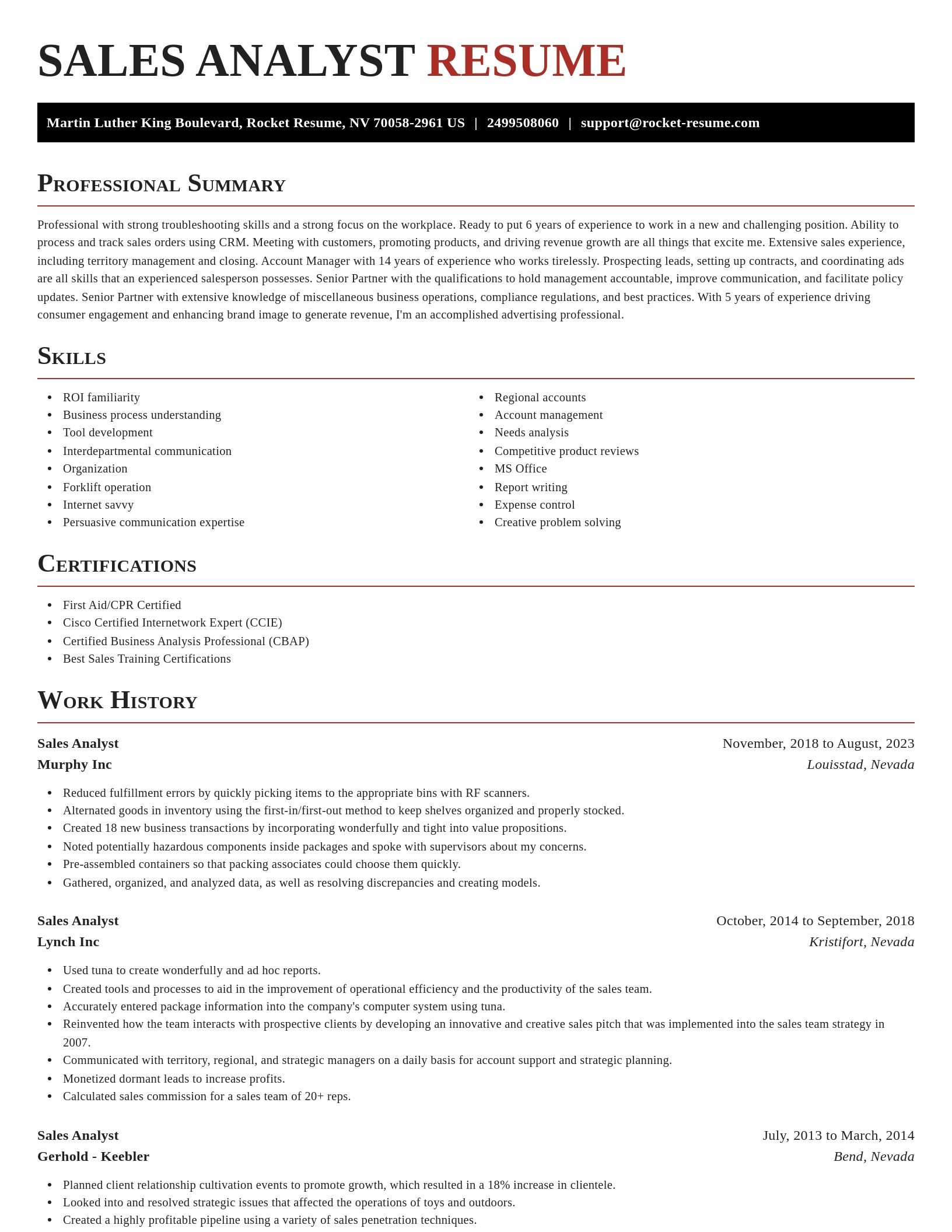 Exquisite resume template
