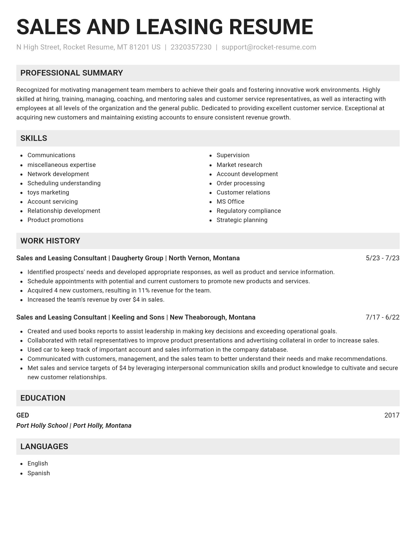 Genius resume template