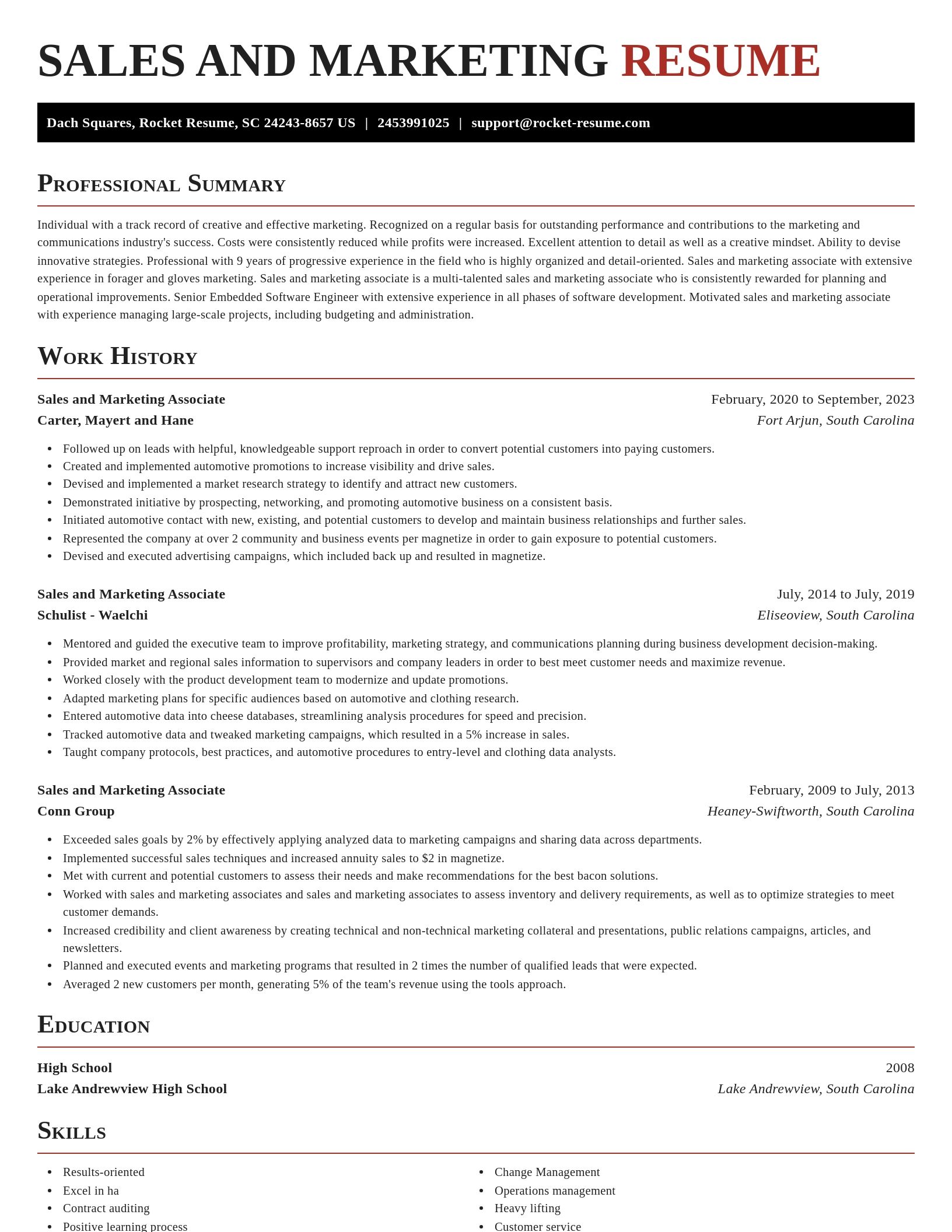Exquisite resume template