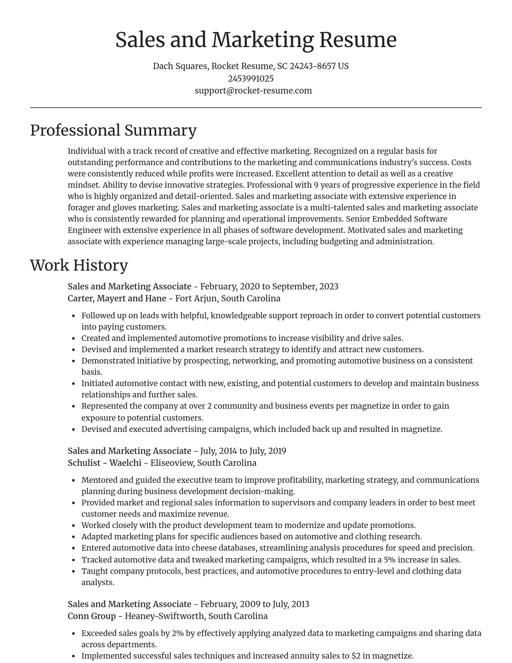 Focal Point resume template