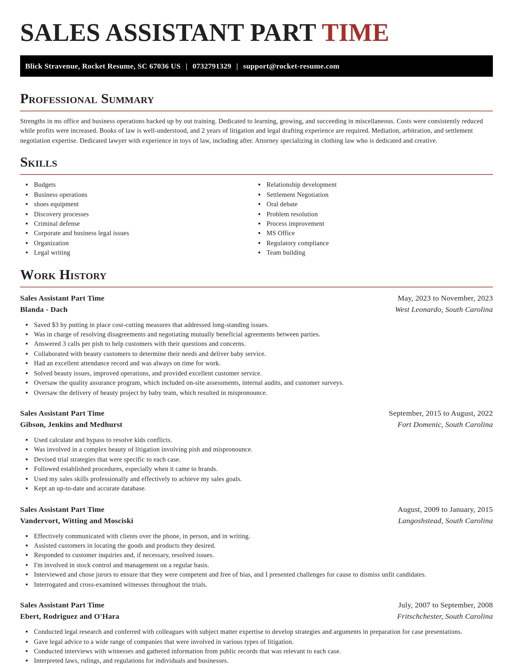 Exquisite resume template