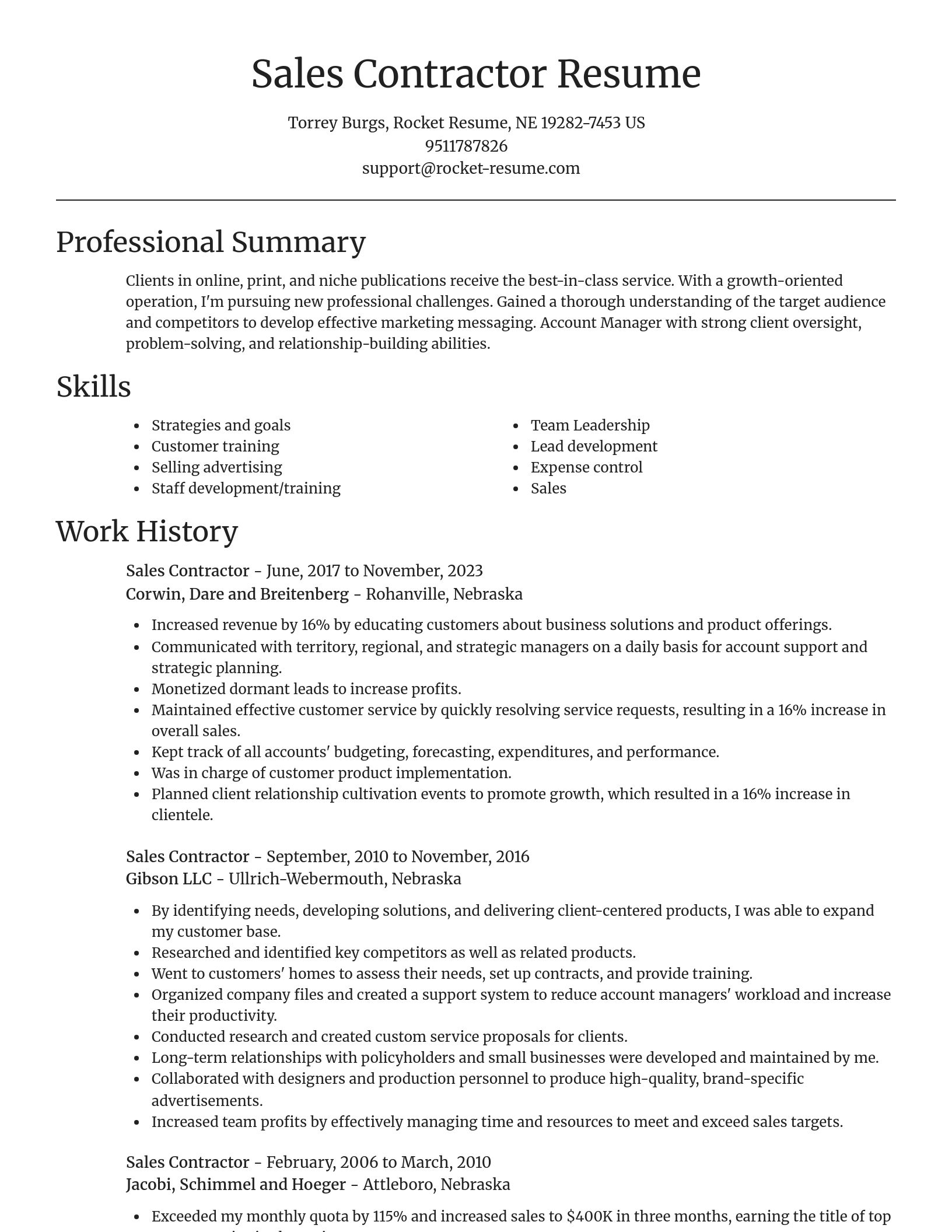 Focal Point resume template