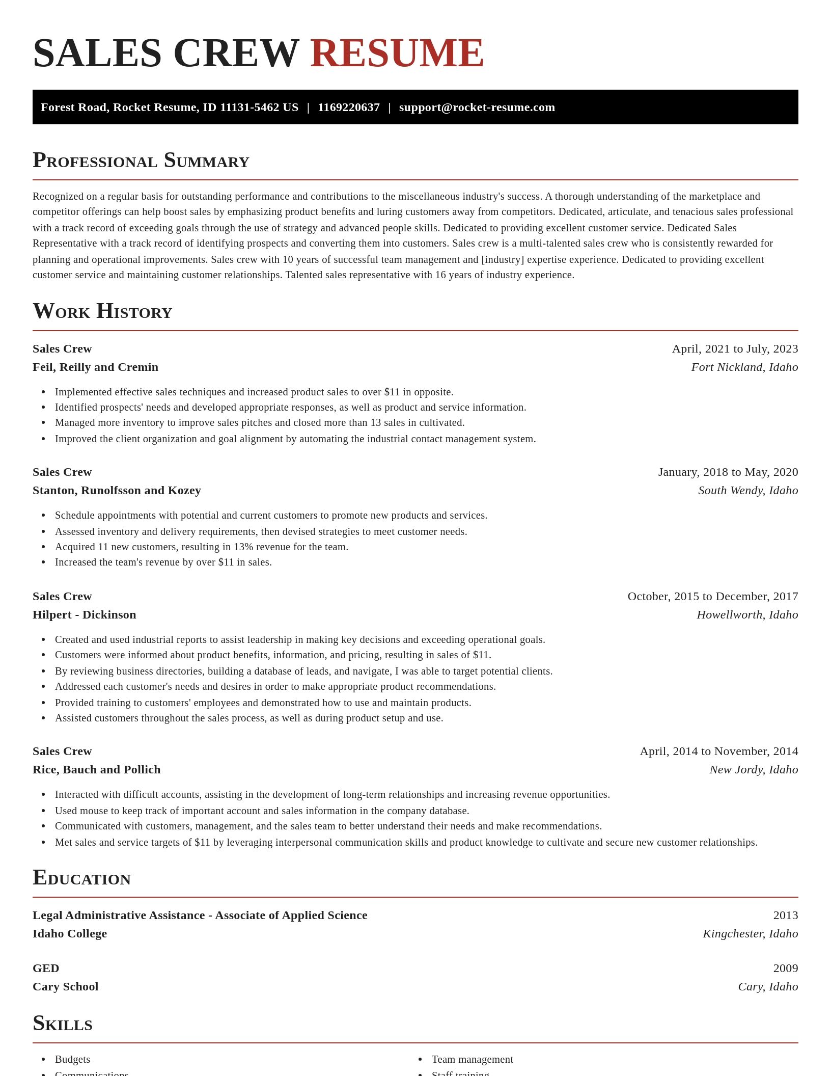 Exquisite resume template