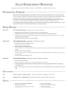 Sales Enablement Manager resume template