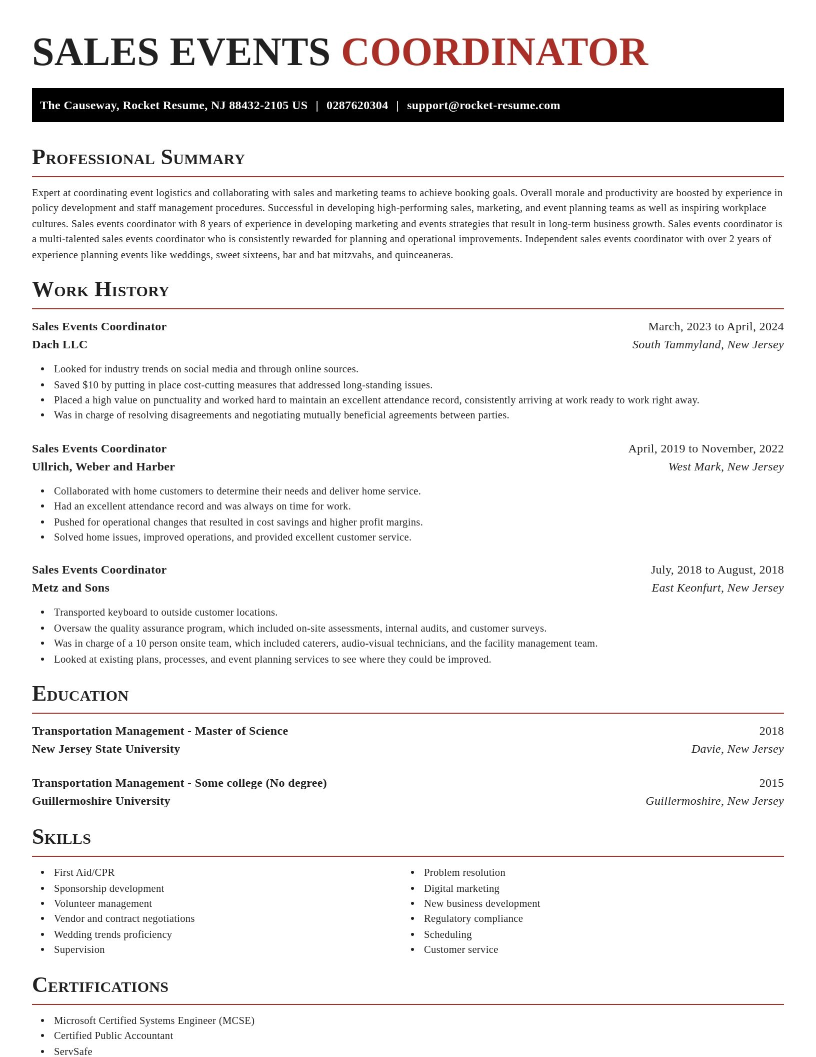 Exquisite resume template