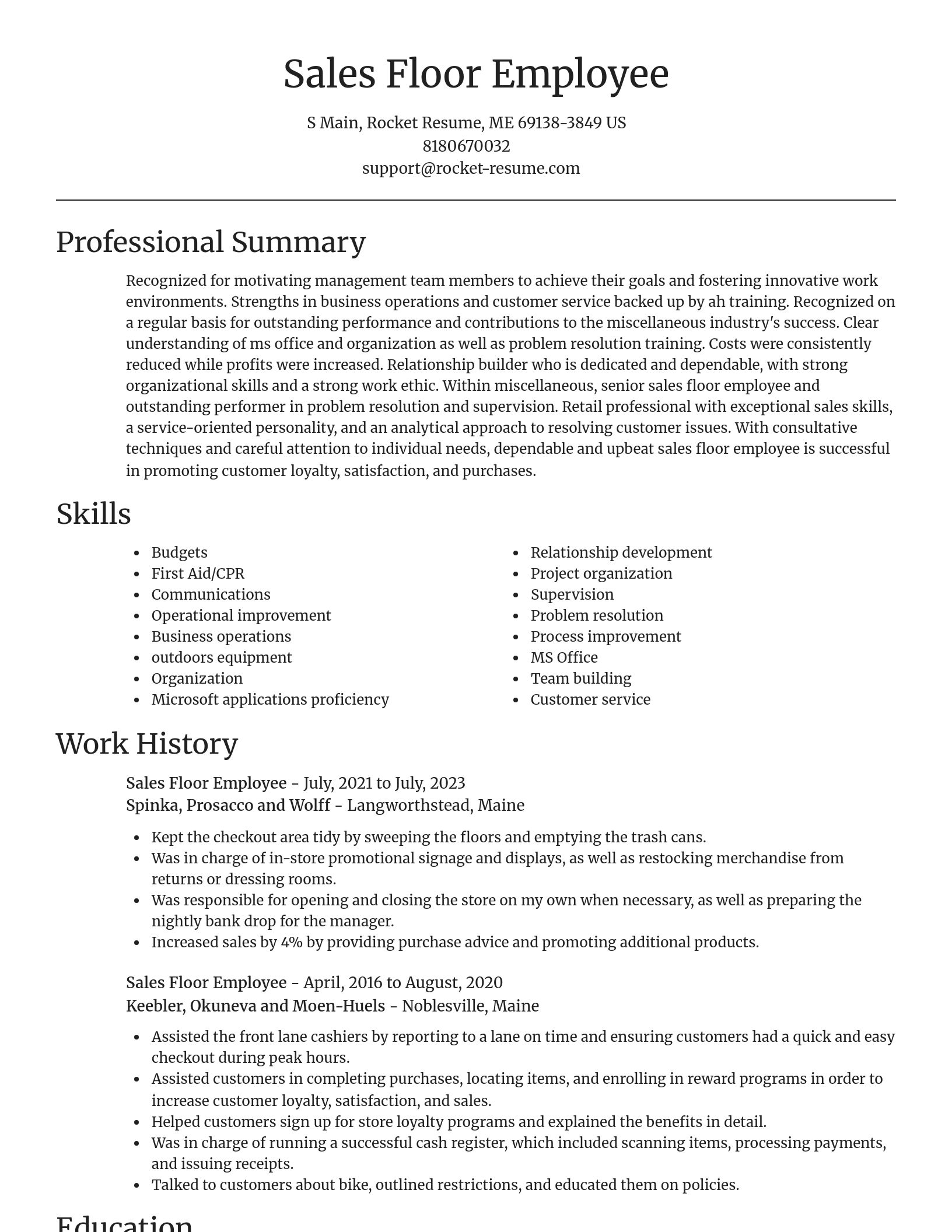 Focal Point resume template