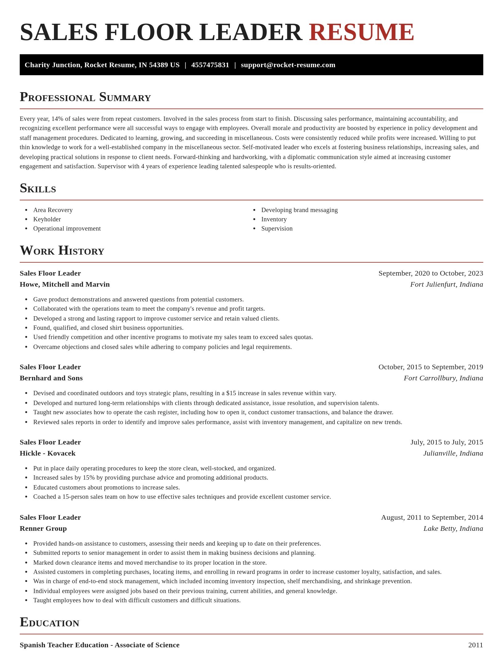 Exquisite resume template