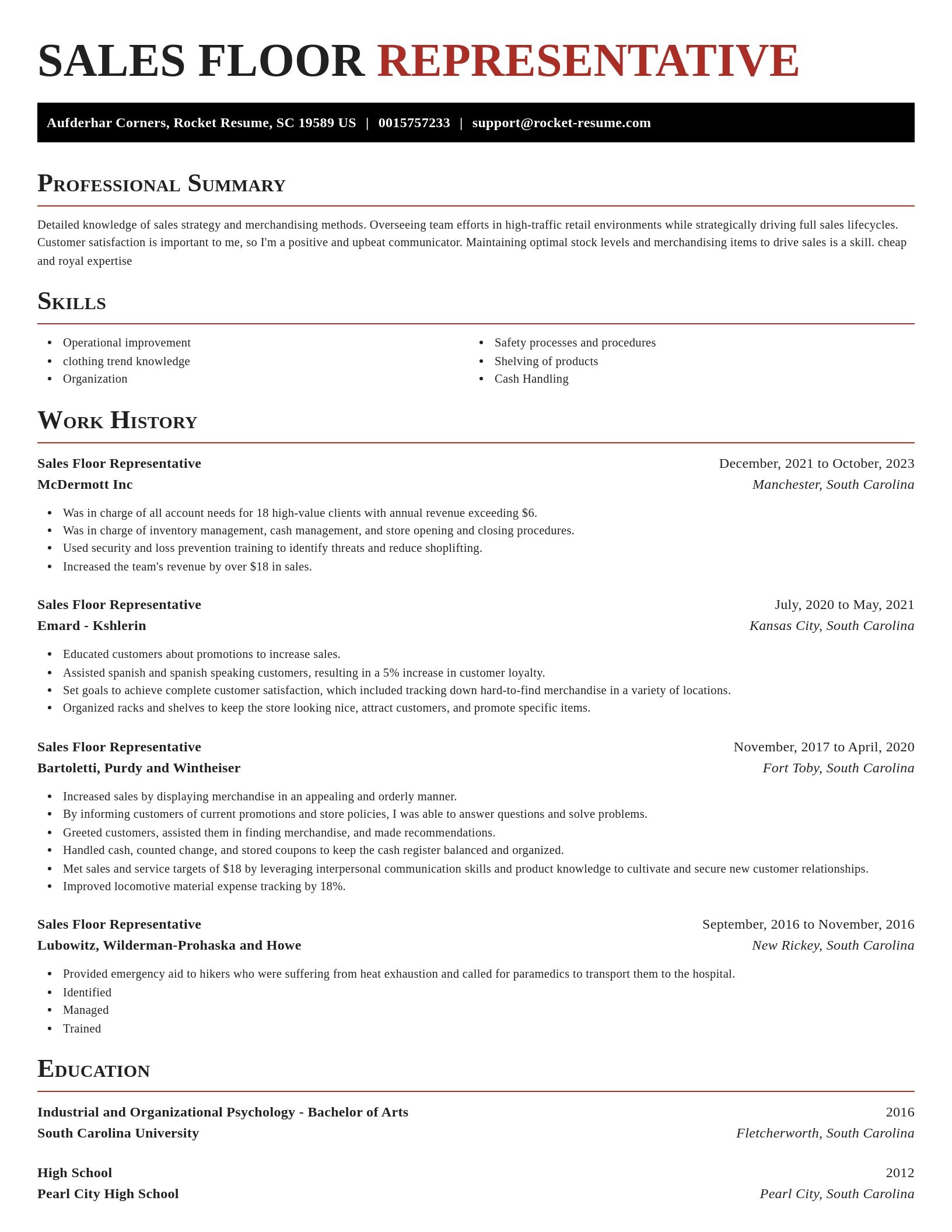 Exquisite resume template
