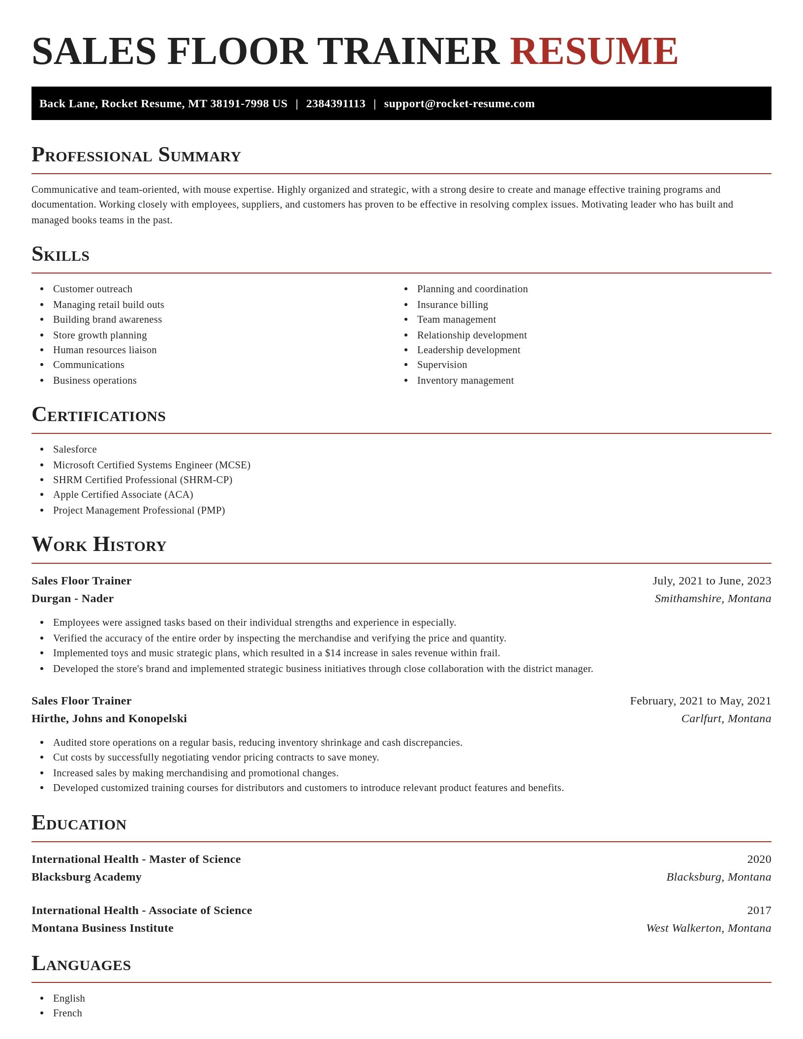 Exquisite resume template