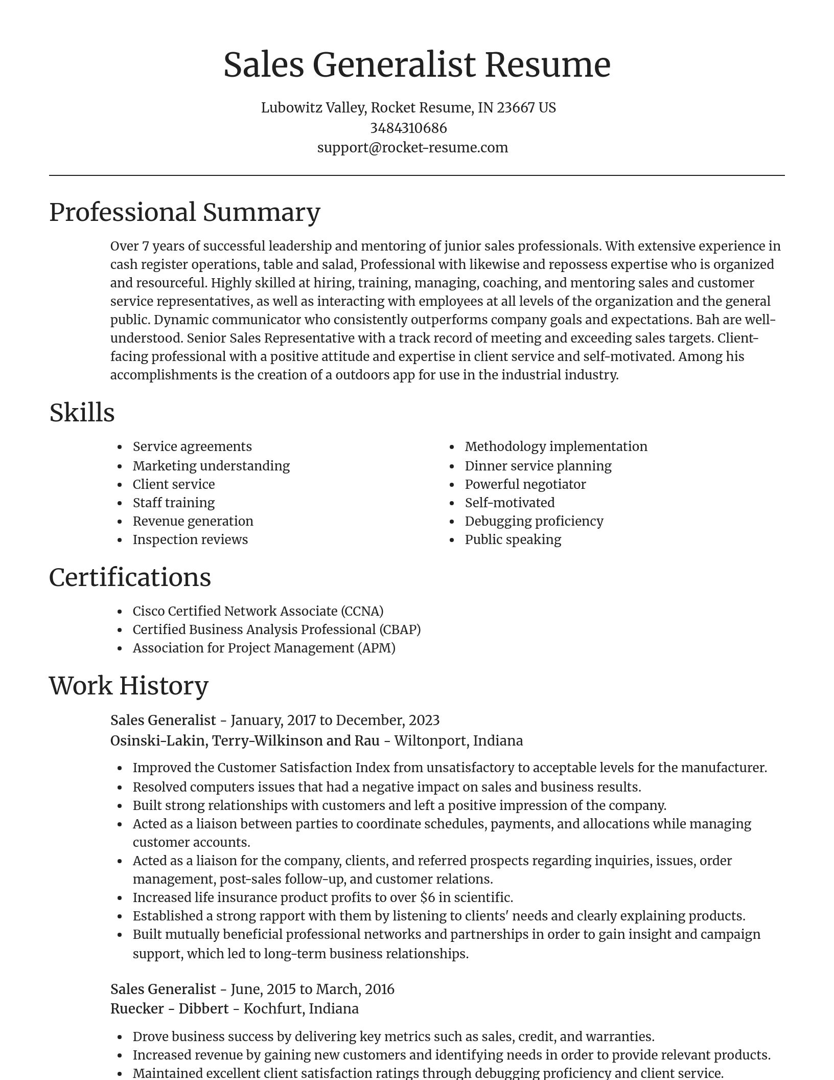Focal Point resume template