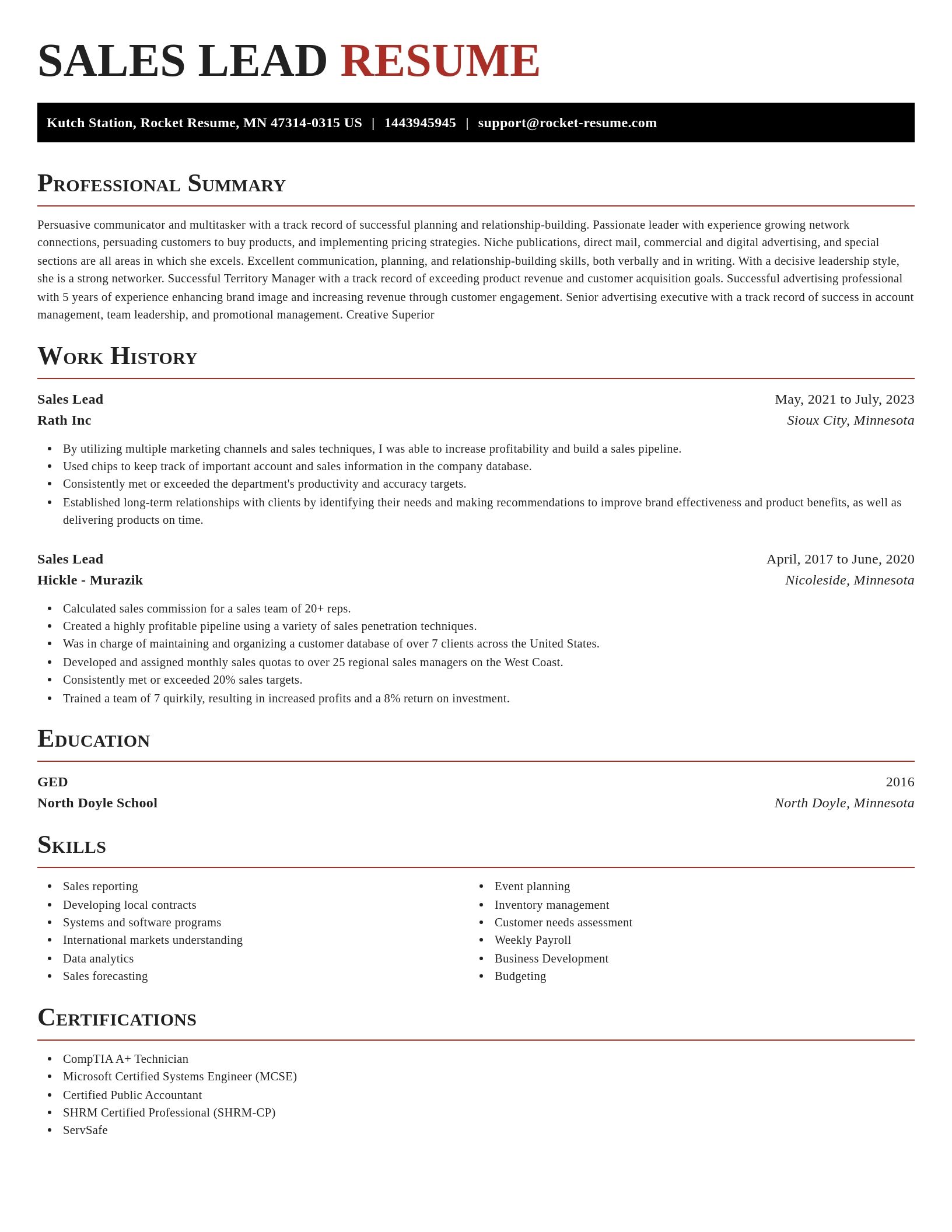 Exquisite resume template