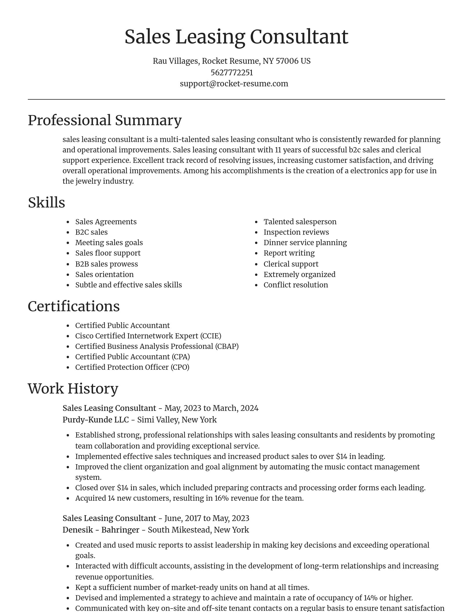 Focal Point resume template