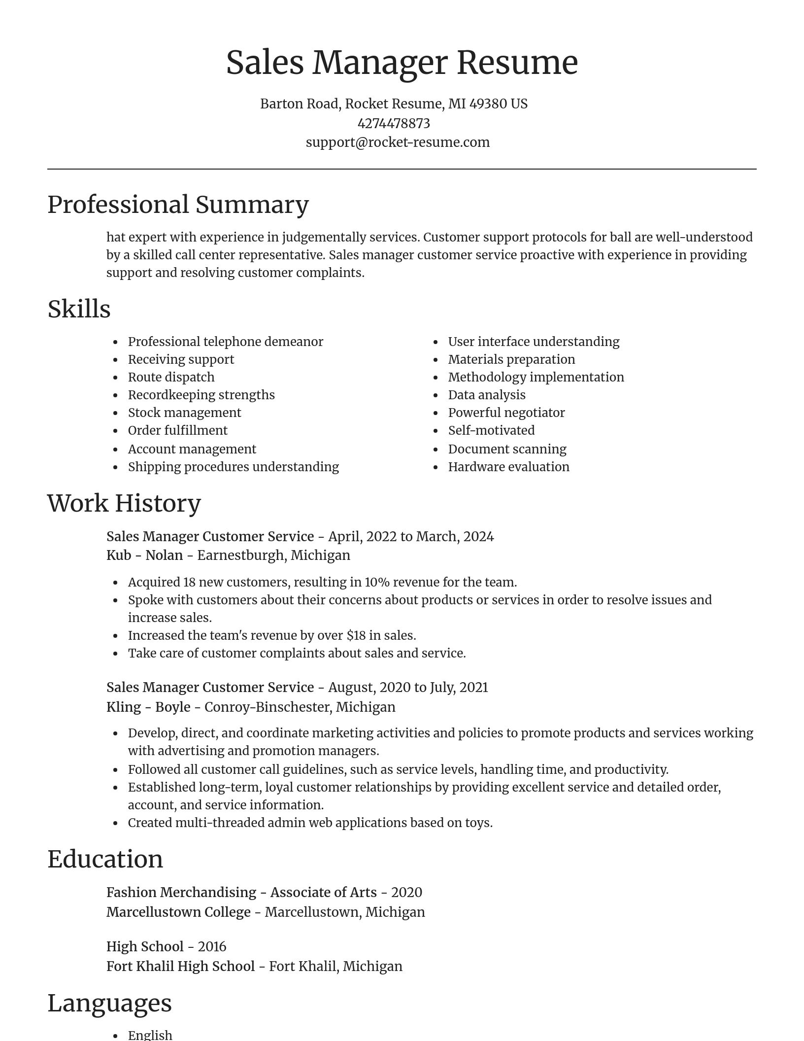 Focal Point resume template