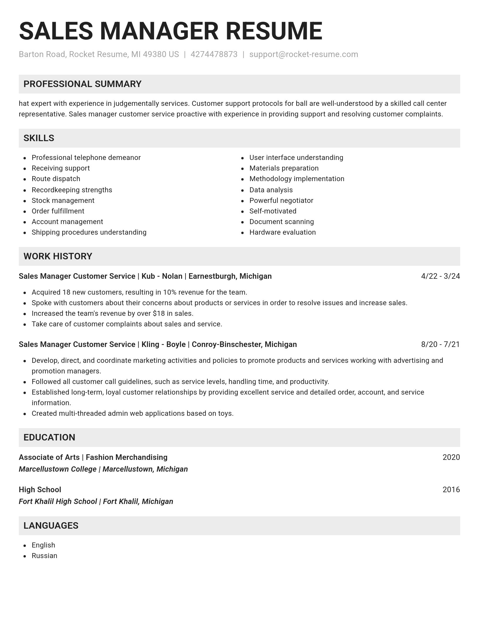 Genius resume template