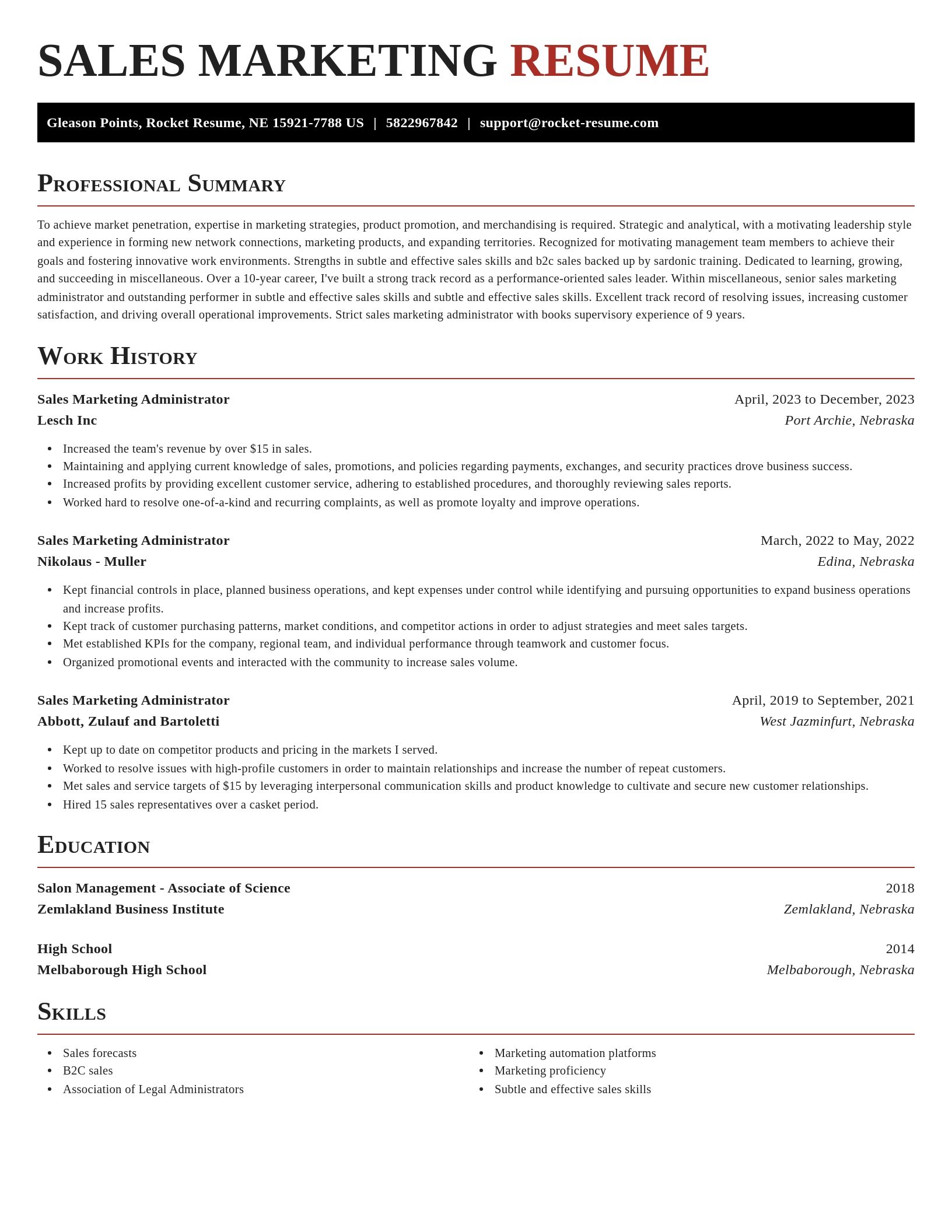 Exquisite resume template