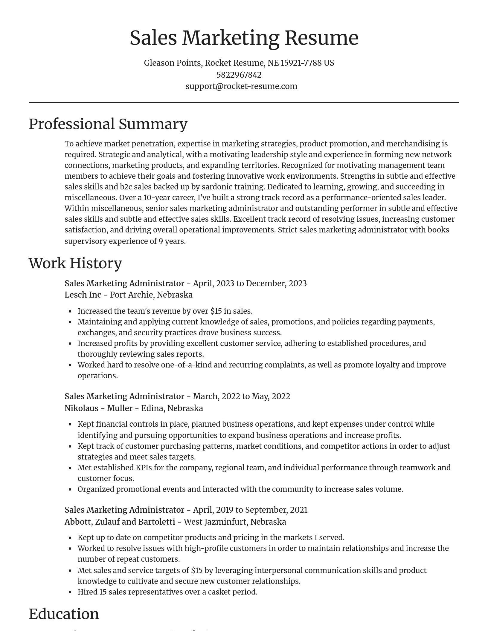 Focal Point resume template