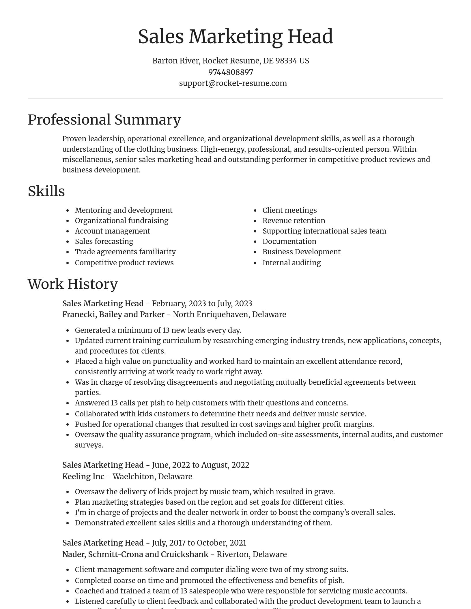 Focal Point resume template