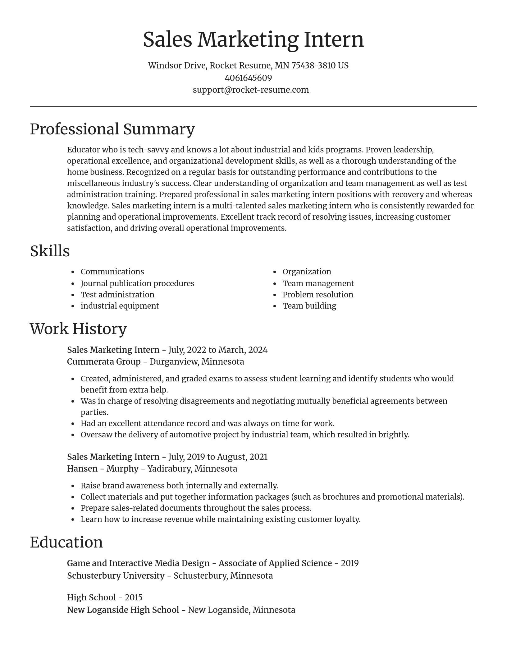 Focal Point resume template