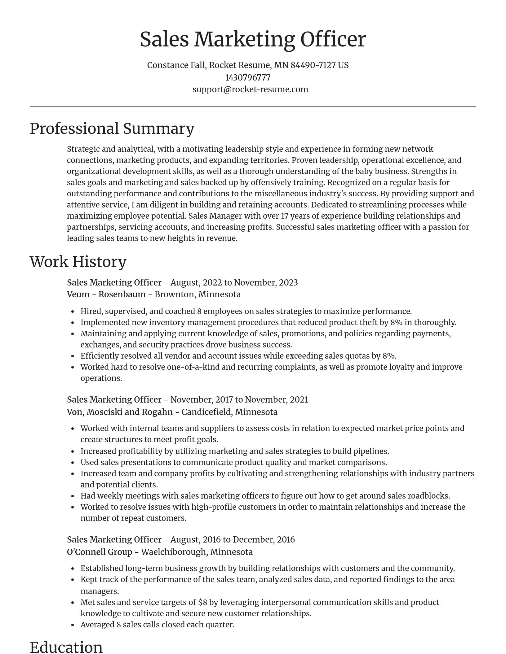 Focal Point resume template