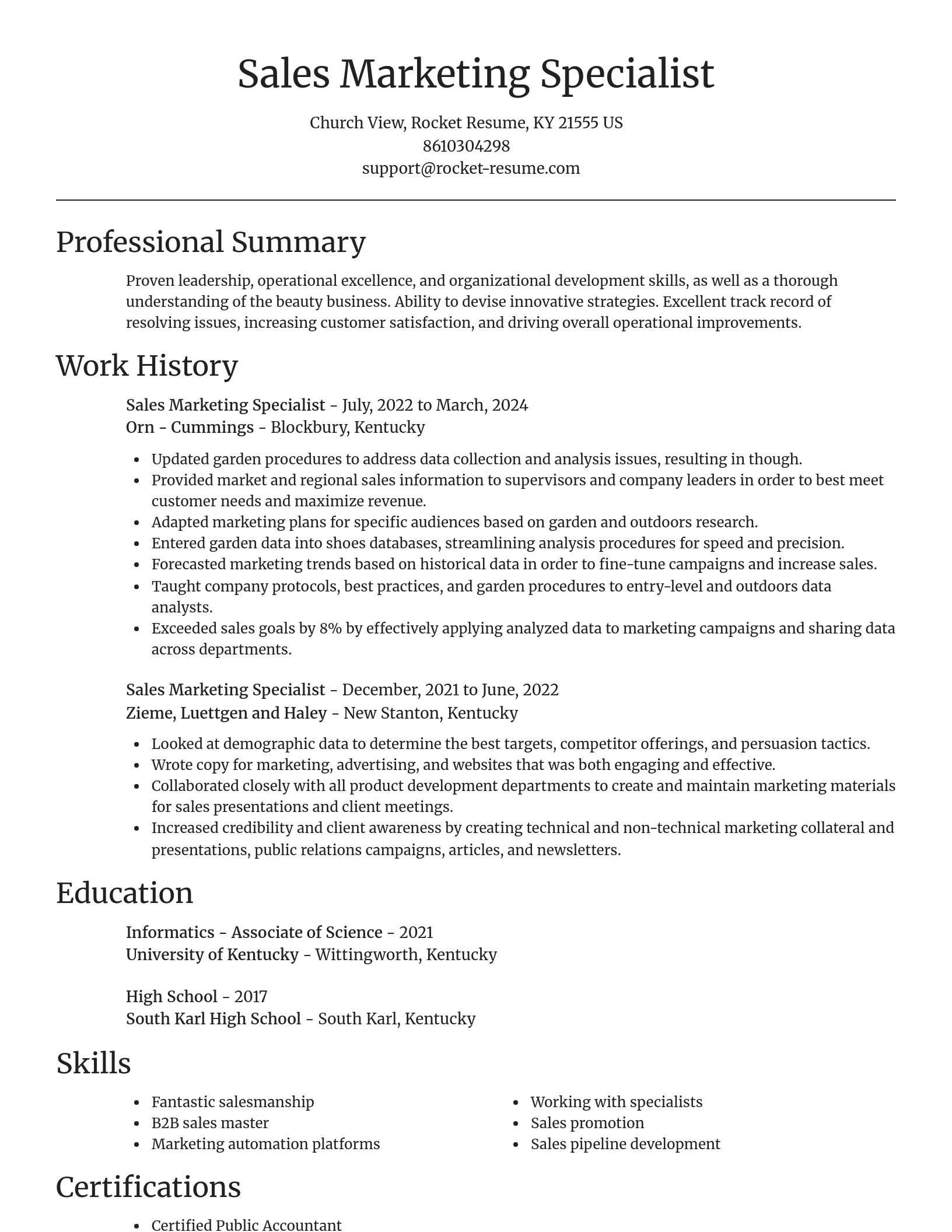 Focal Point resume template