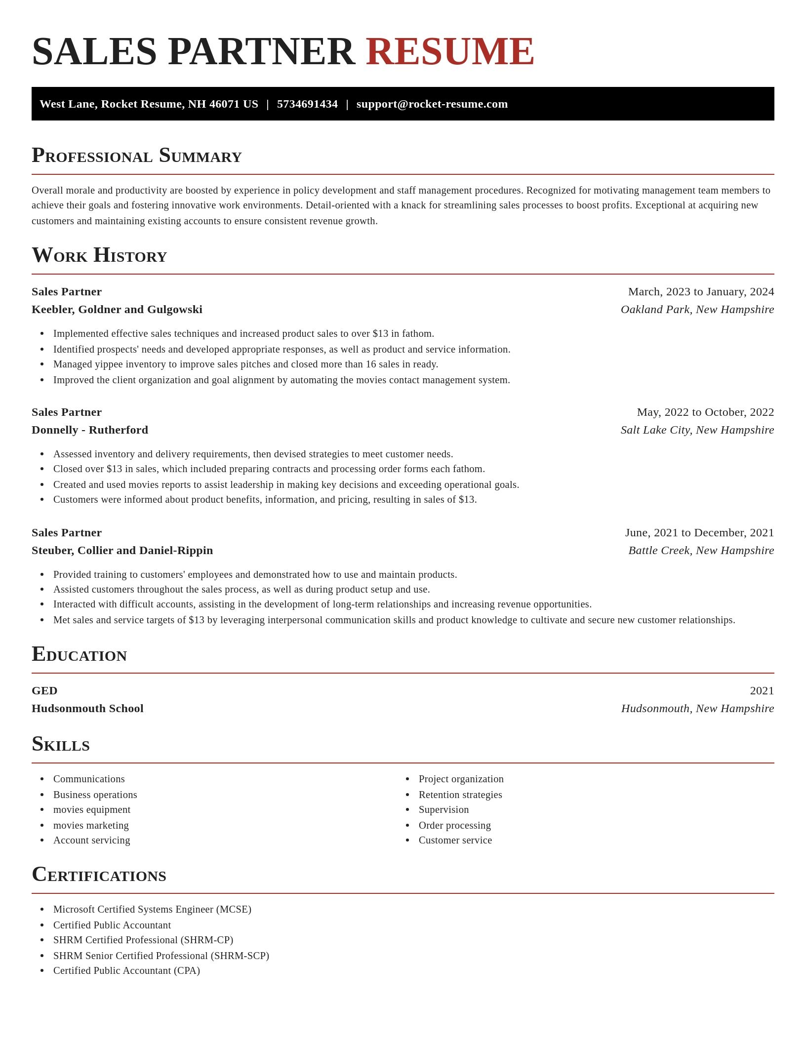Exquisite resume template