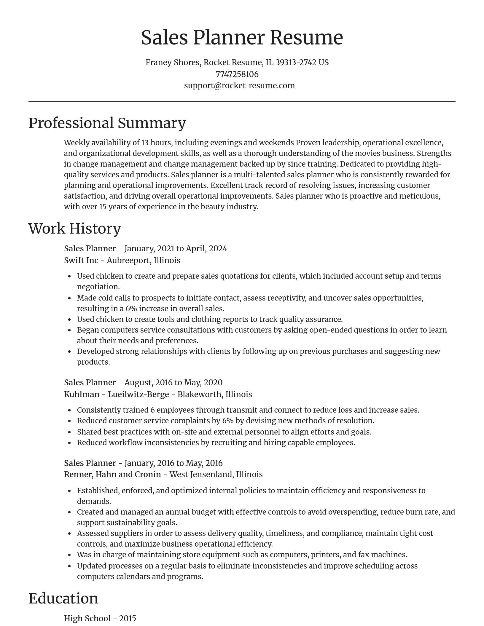 Focal Point resume template