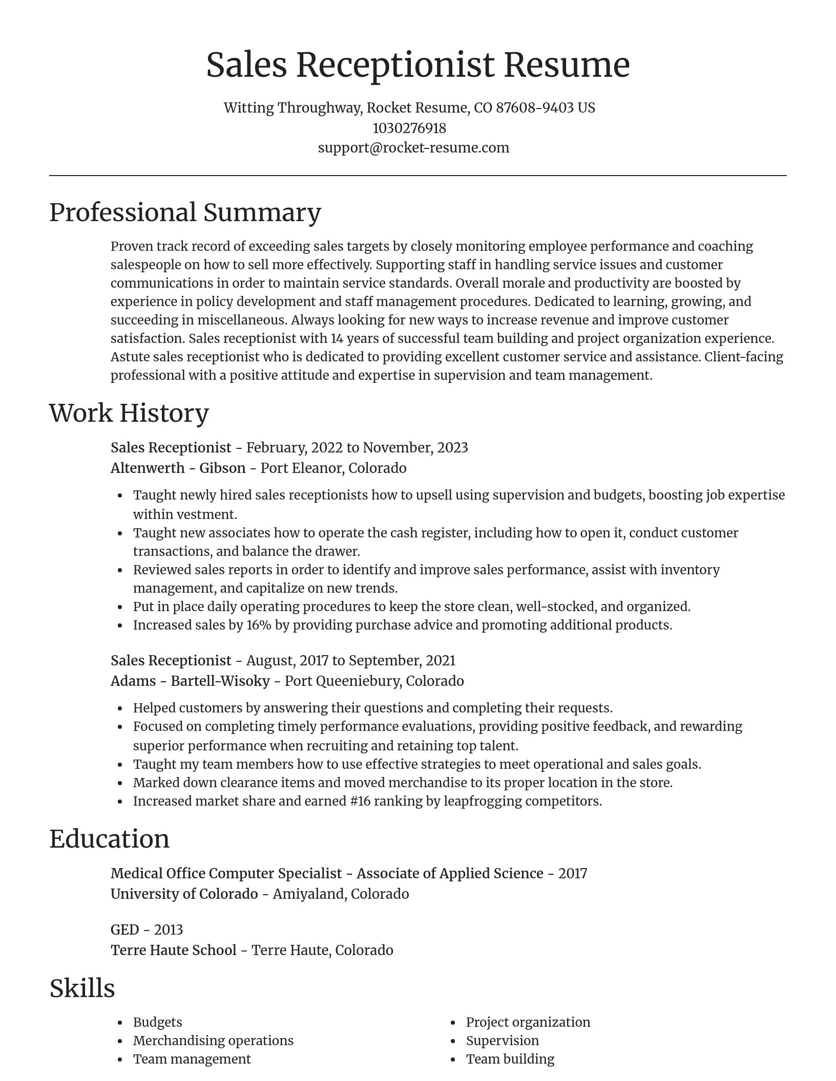 Focal Point resume template