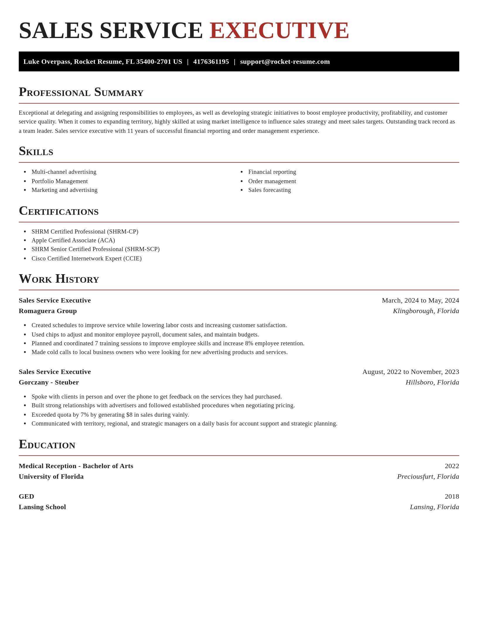 Exquisite resume template
