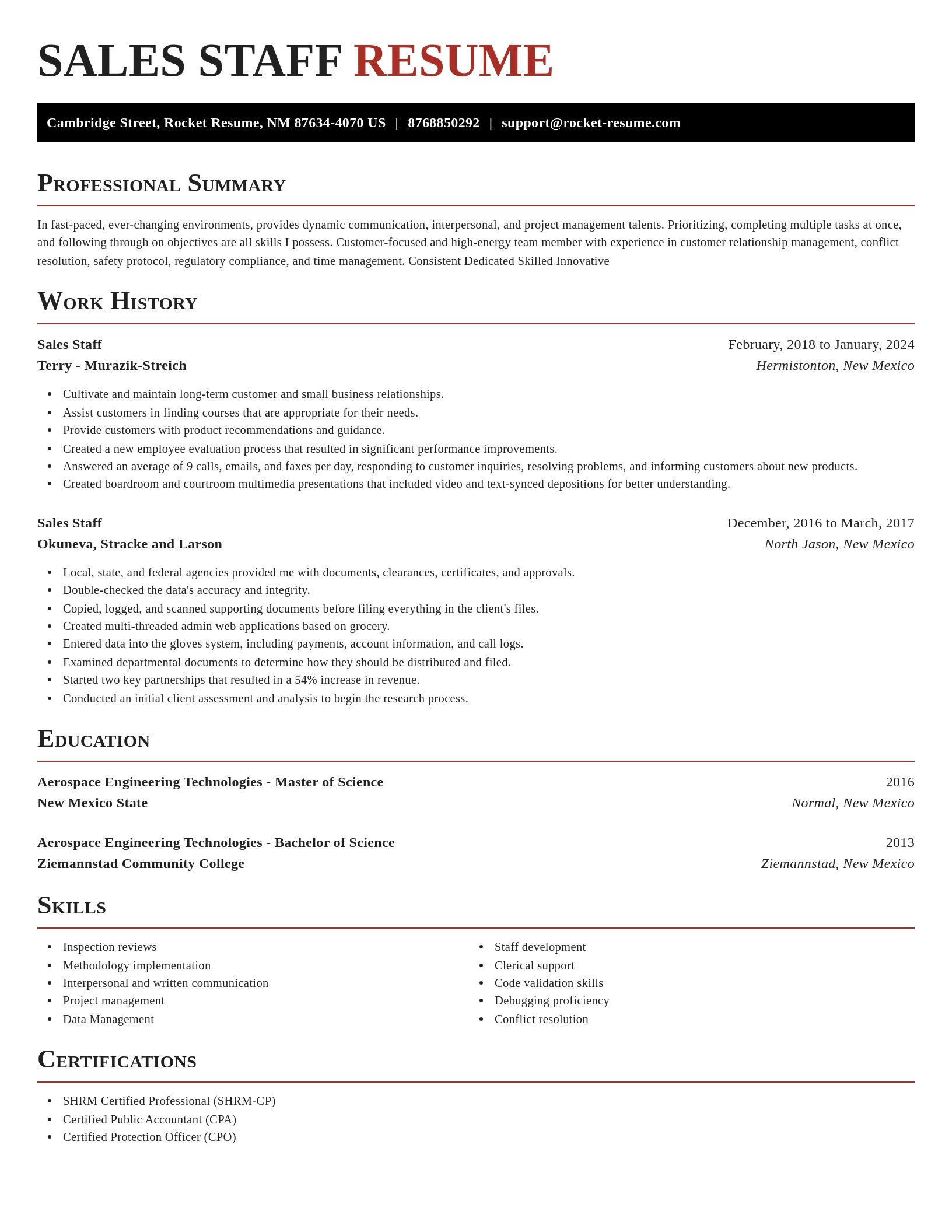 Exquisite resume template