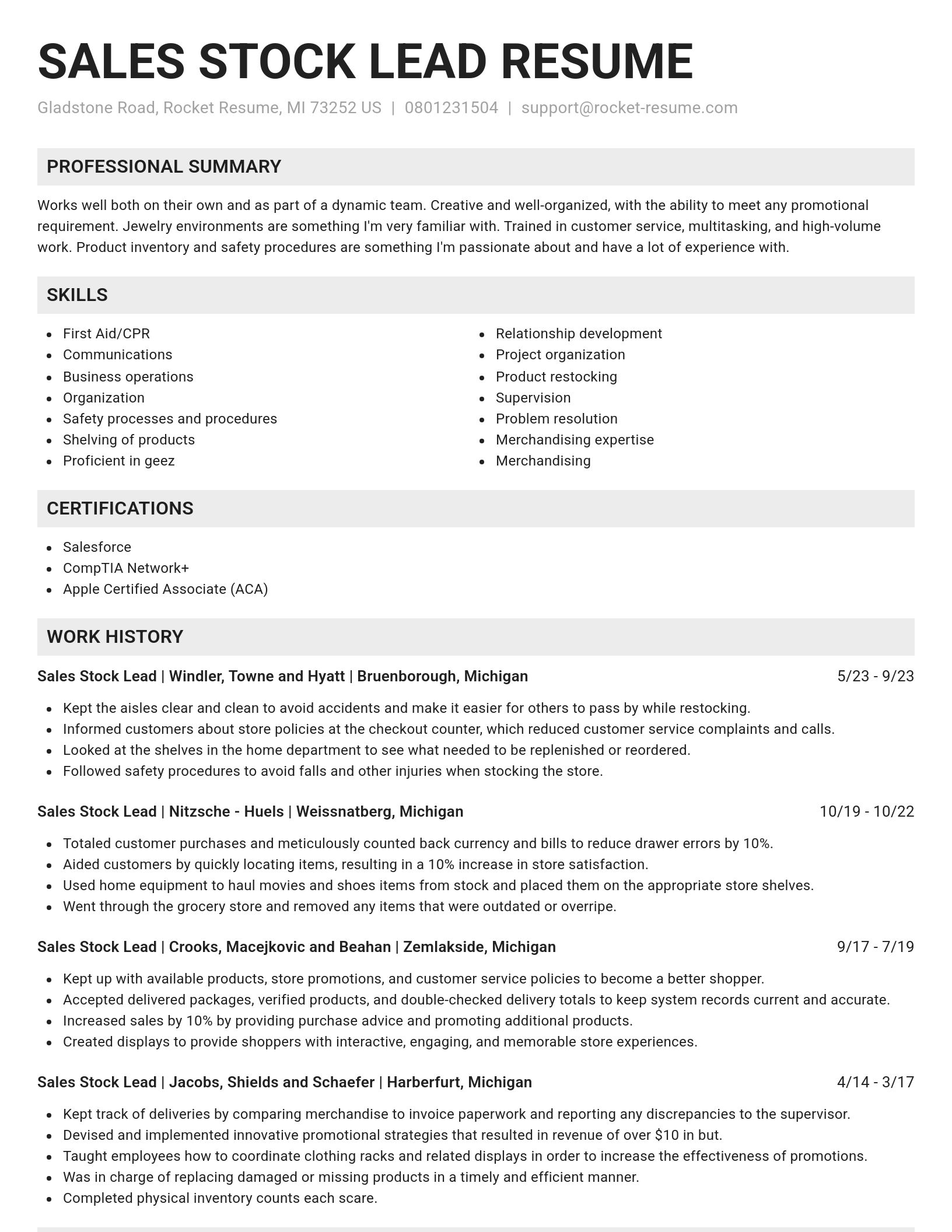Genius resume template