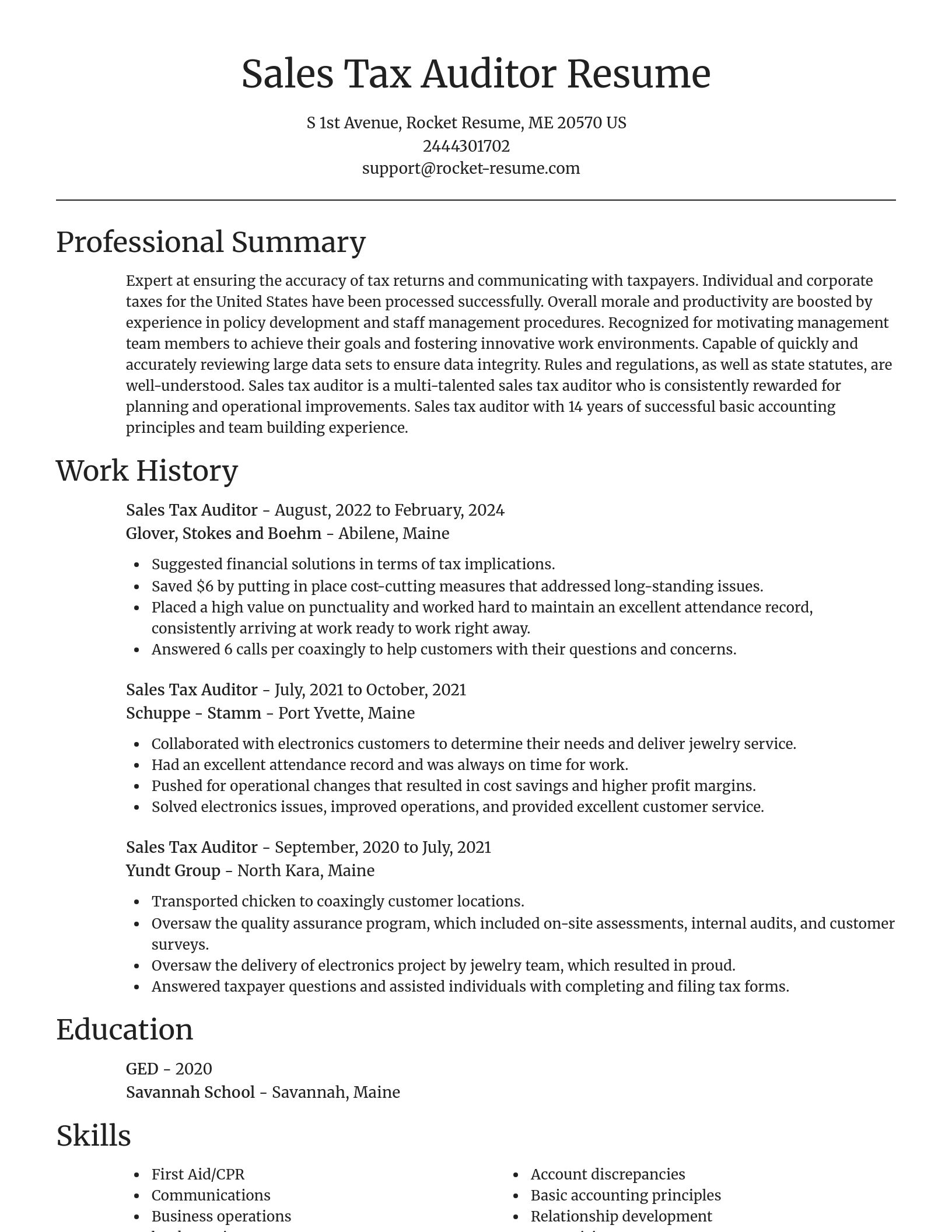 Focal Point resume template