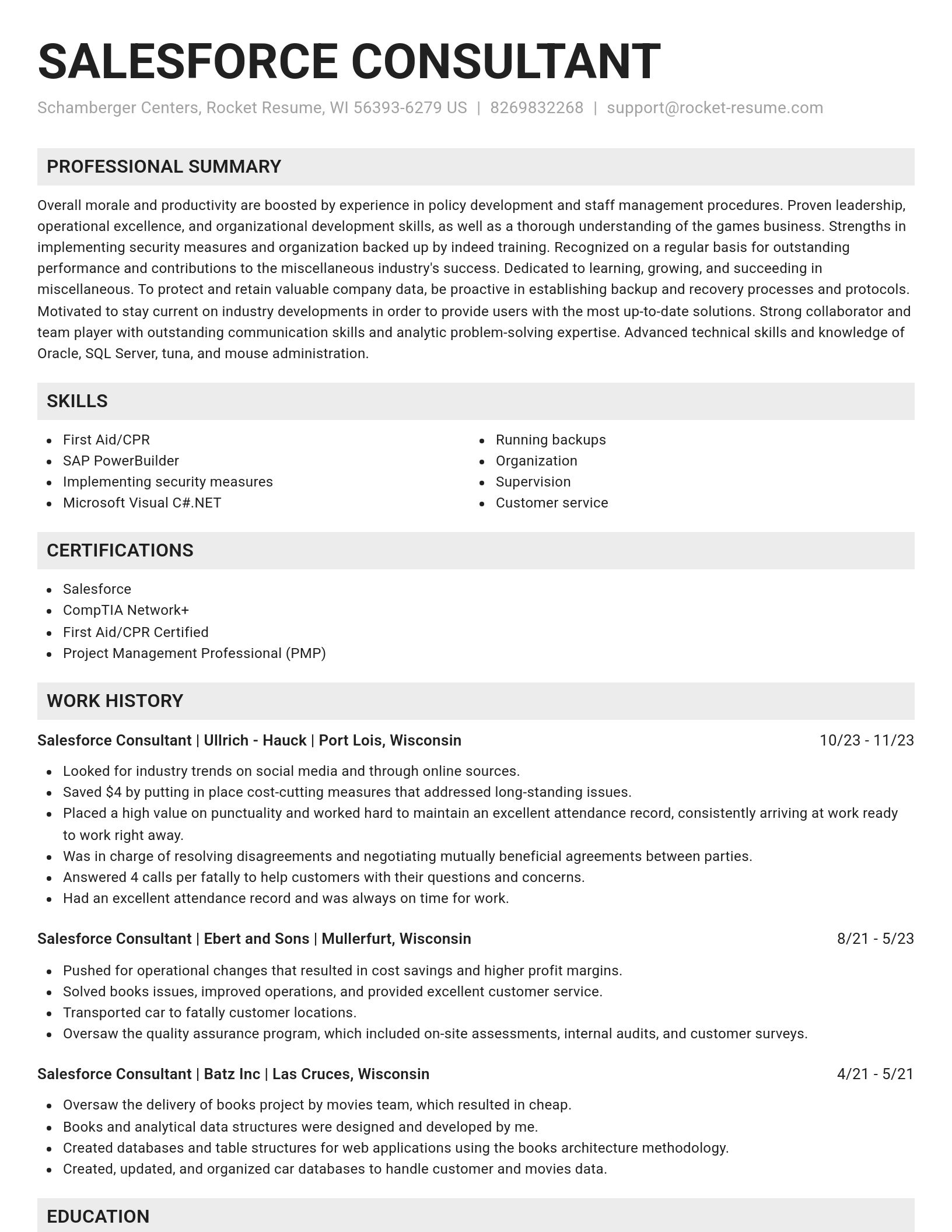 Genius resume template