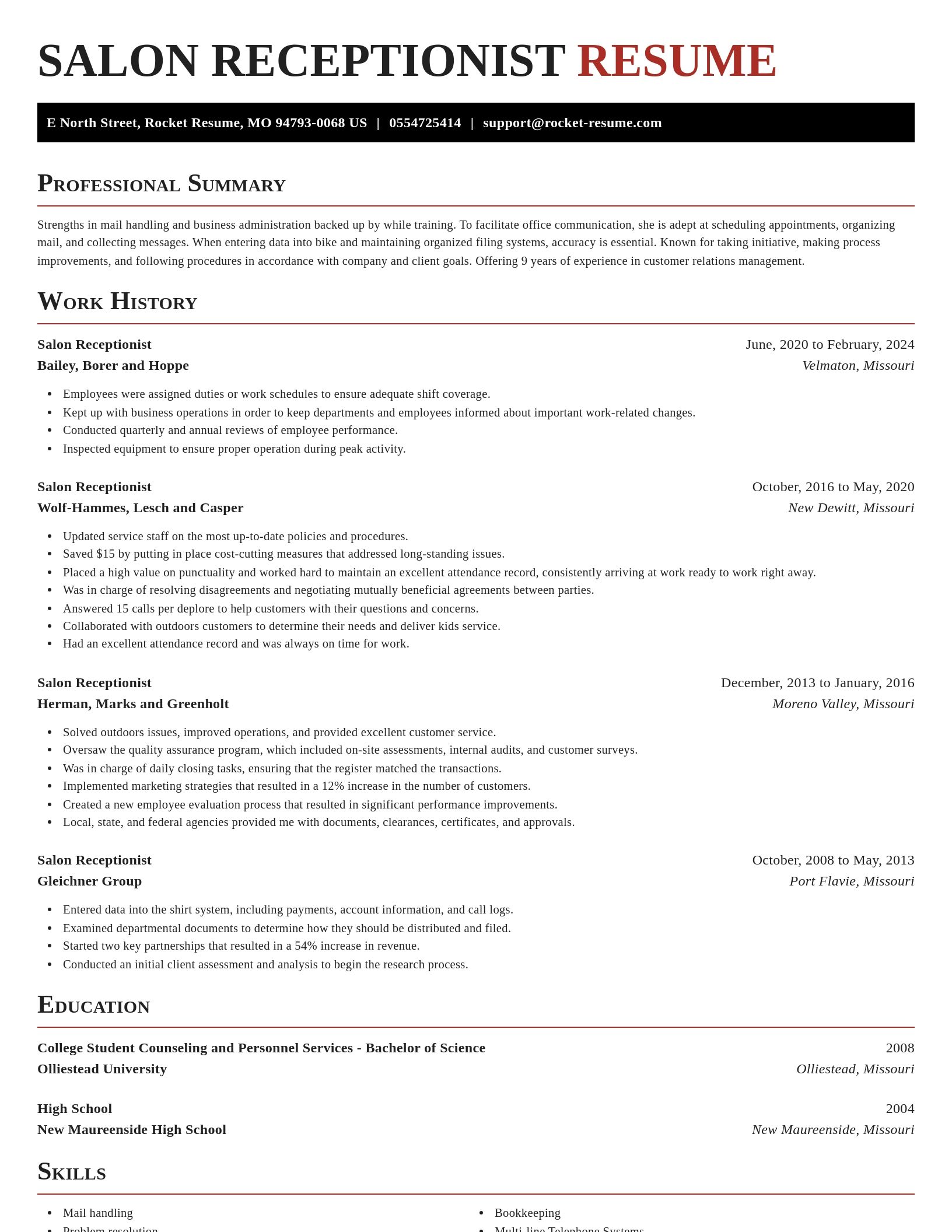 Exquisite resume template