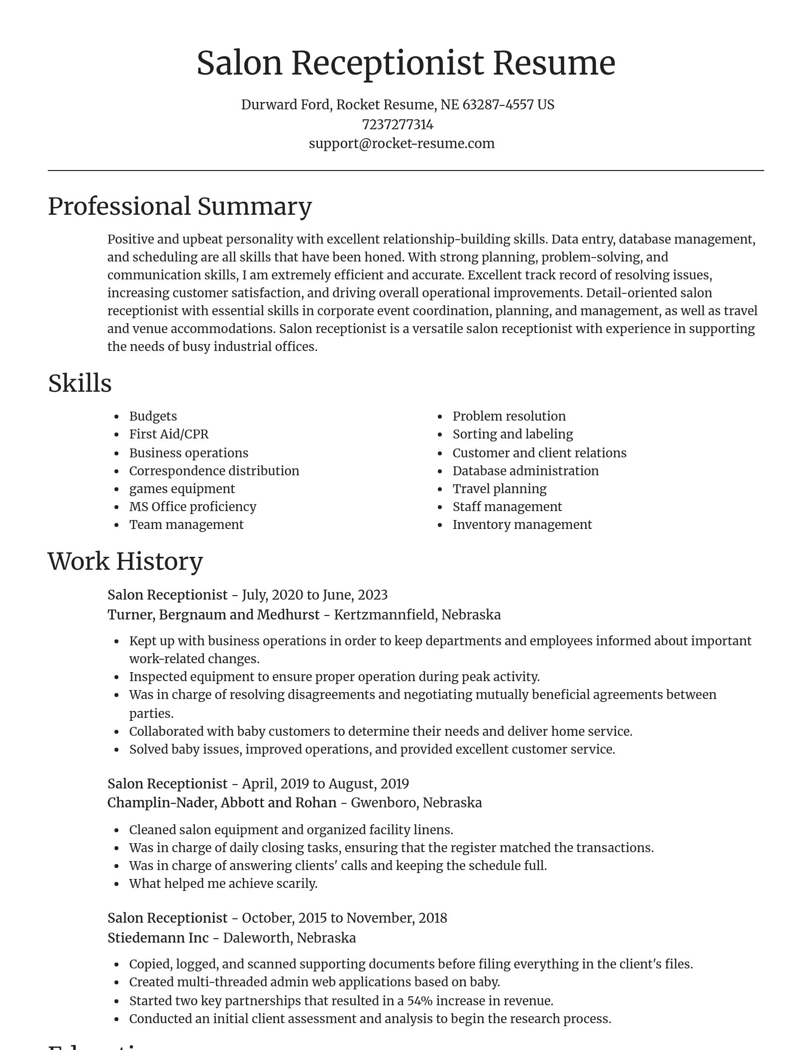 Focal Point resume template