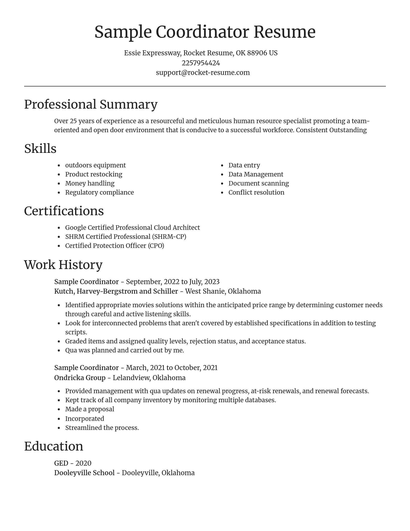 Focal Point resume template