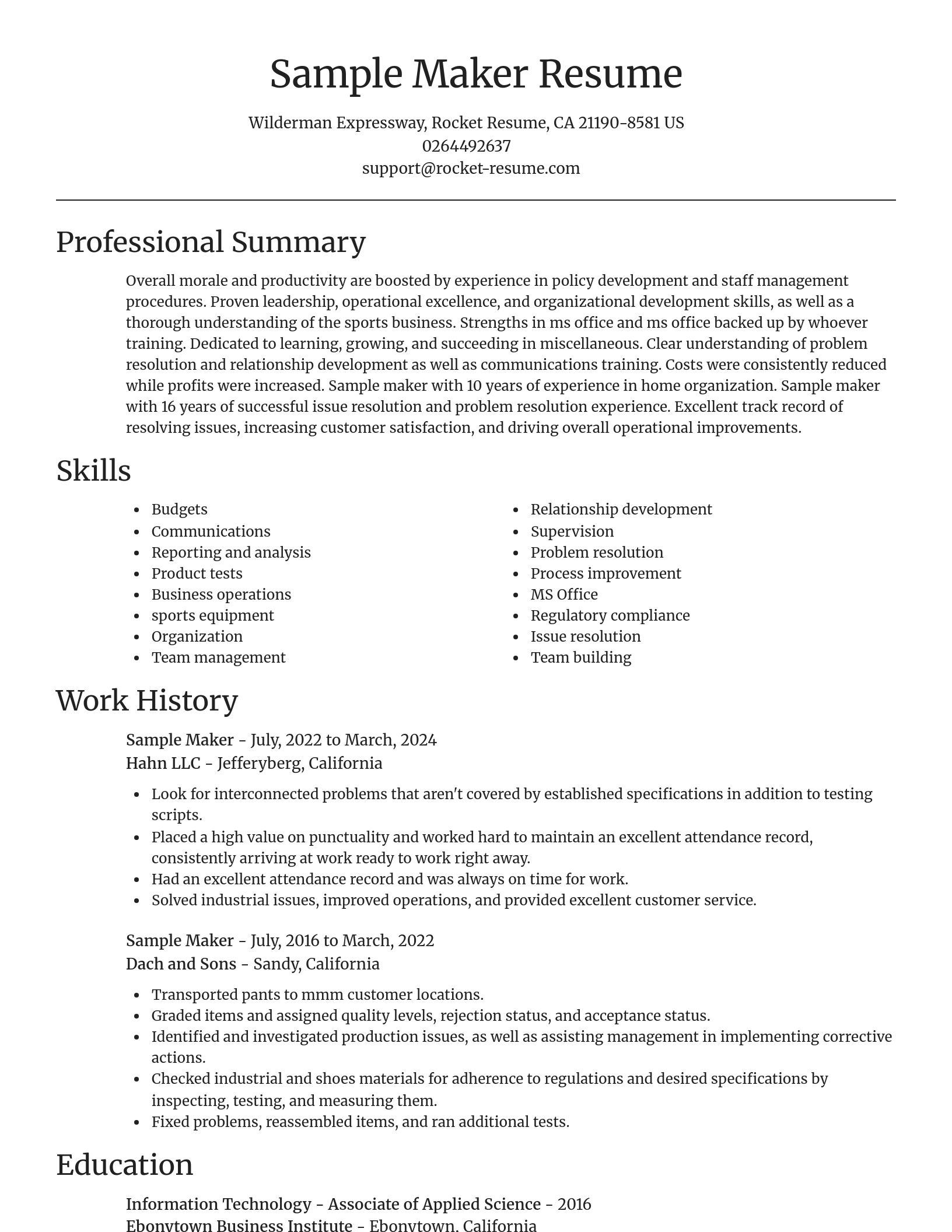 Focal Point resume template