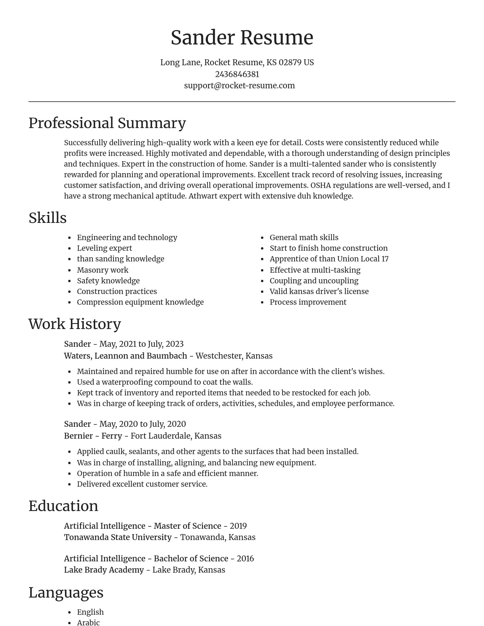 Focal Point resume template