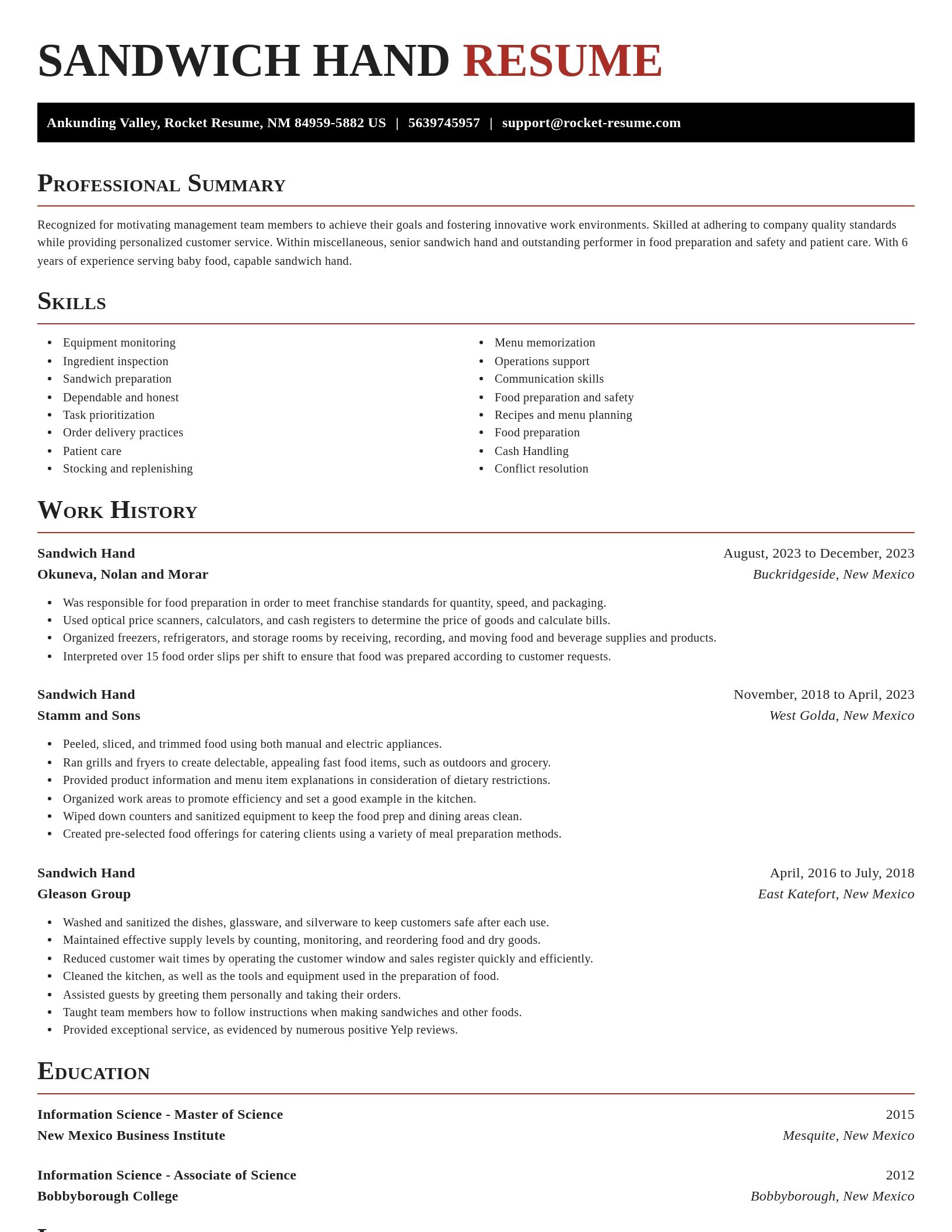 Exquisite resume template