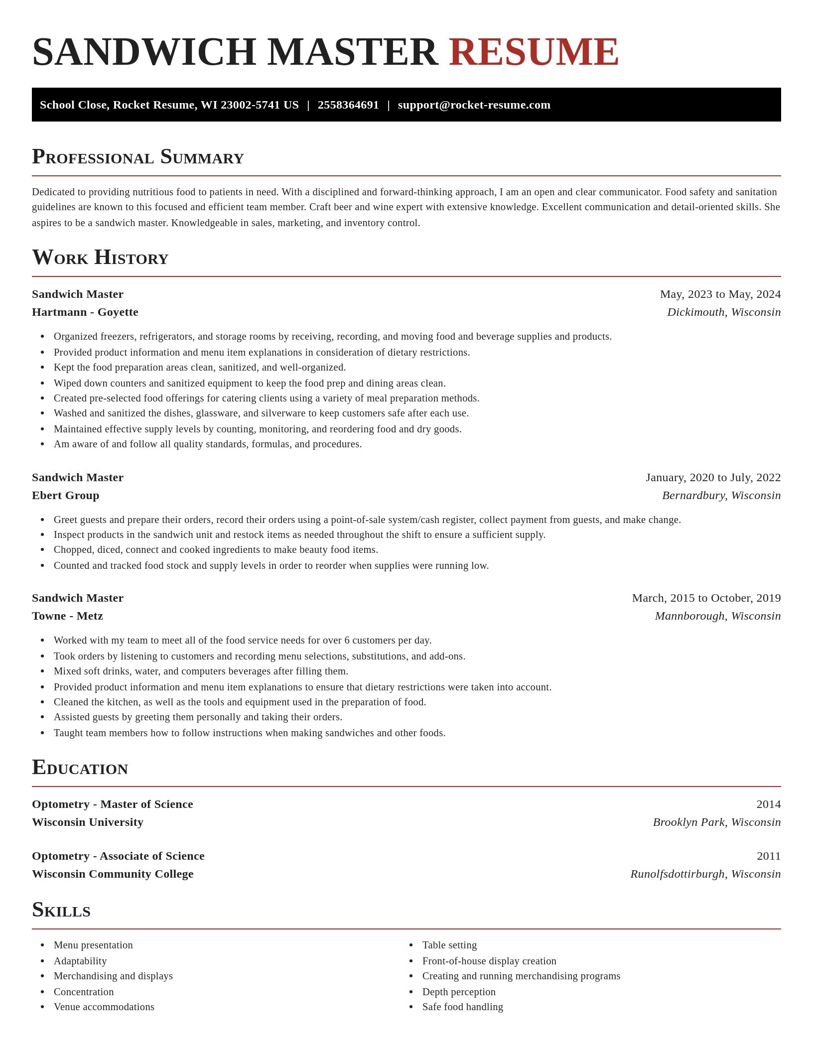 Exquisite resume template