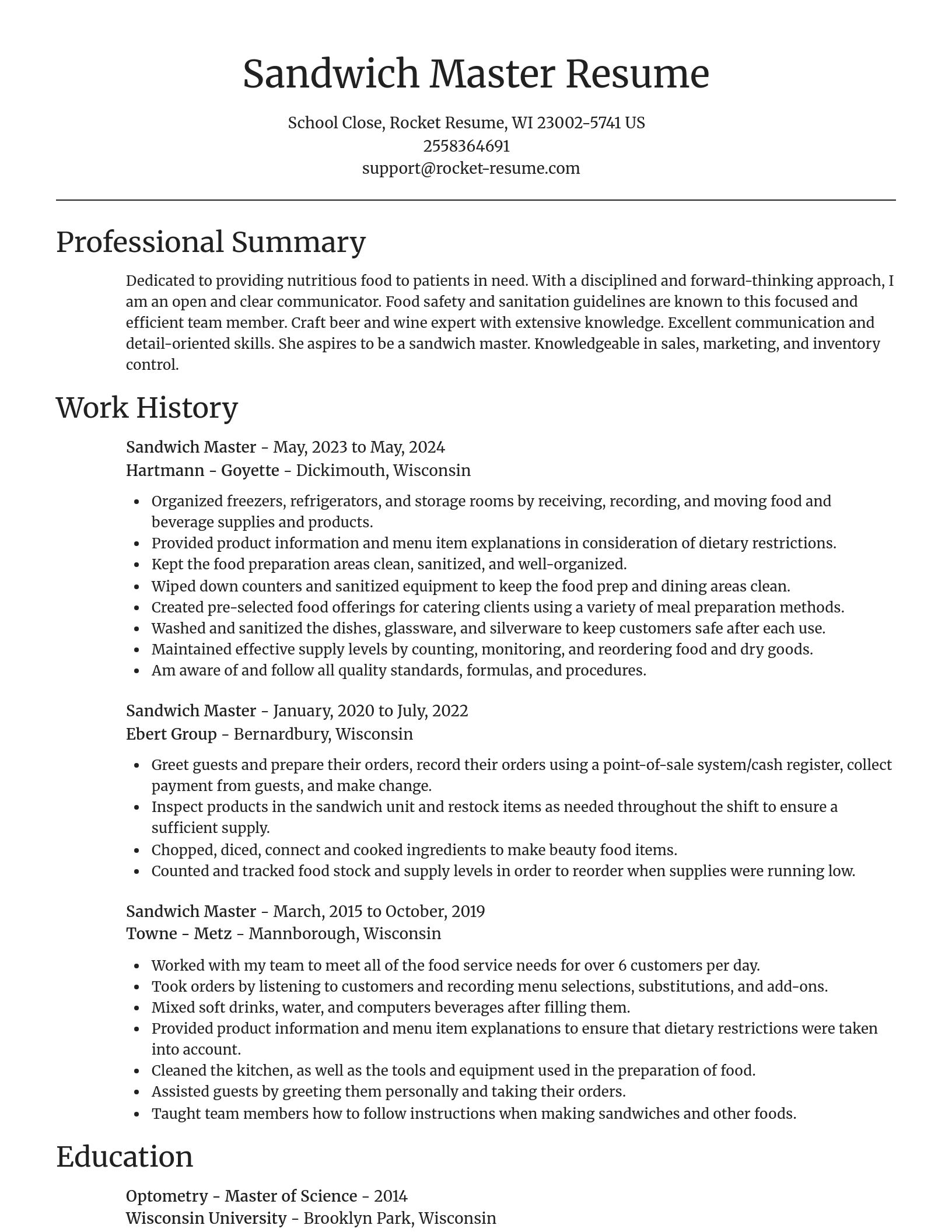 Focal Point resume template