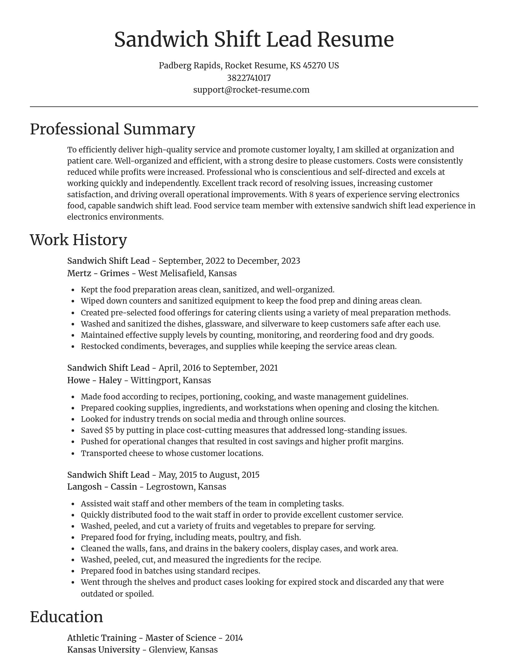 Focal Point resume template